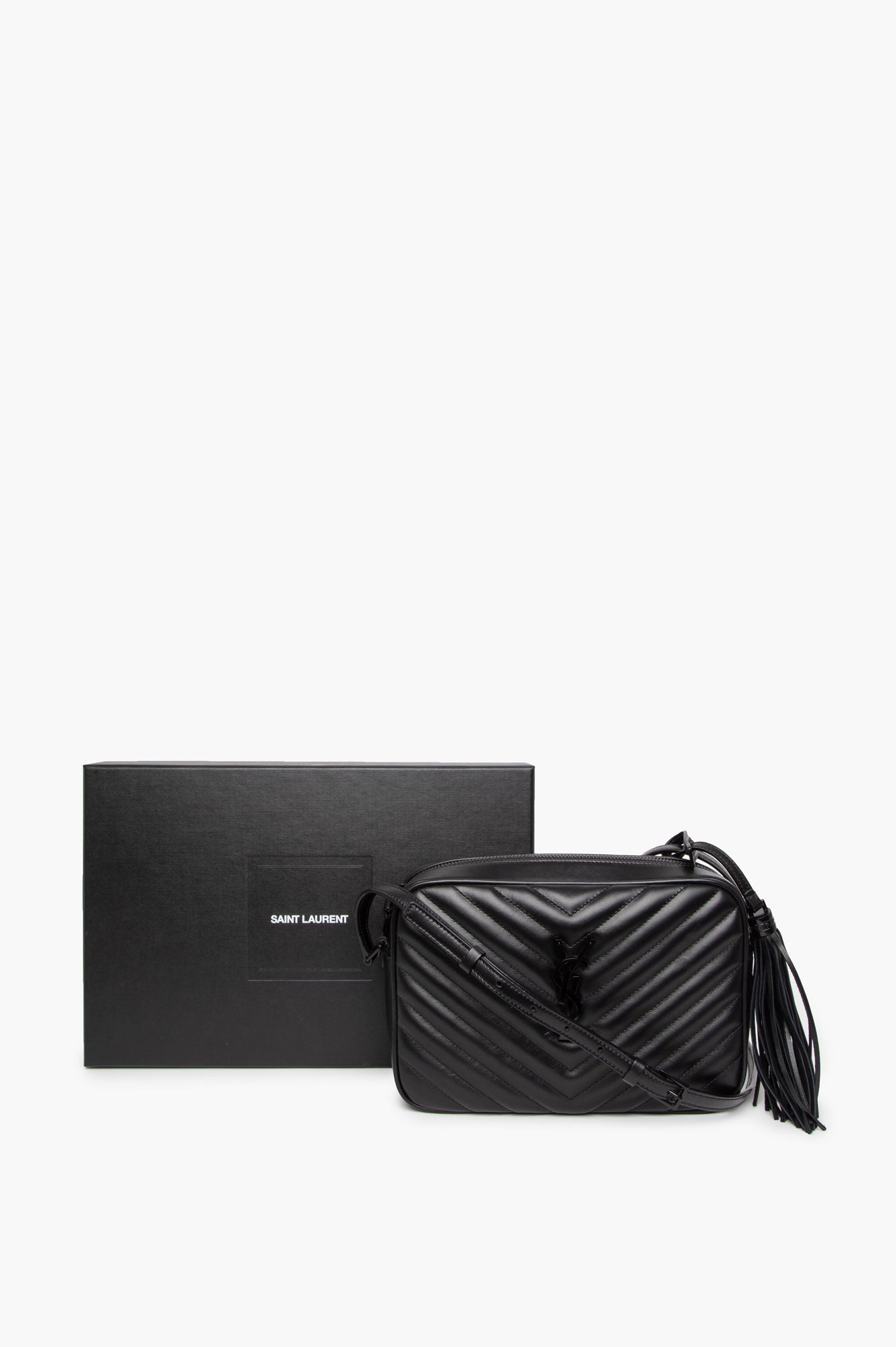 Saint Laurent Black Lou Camera Crossbody Bag