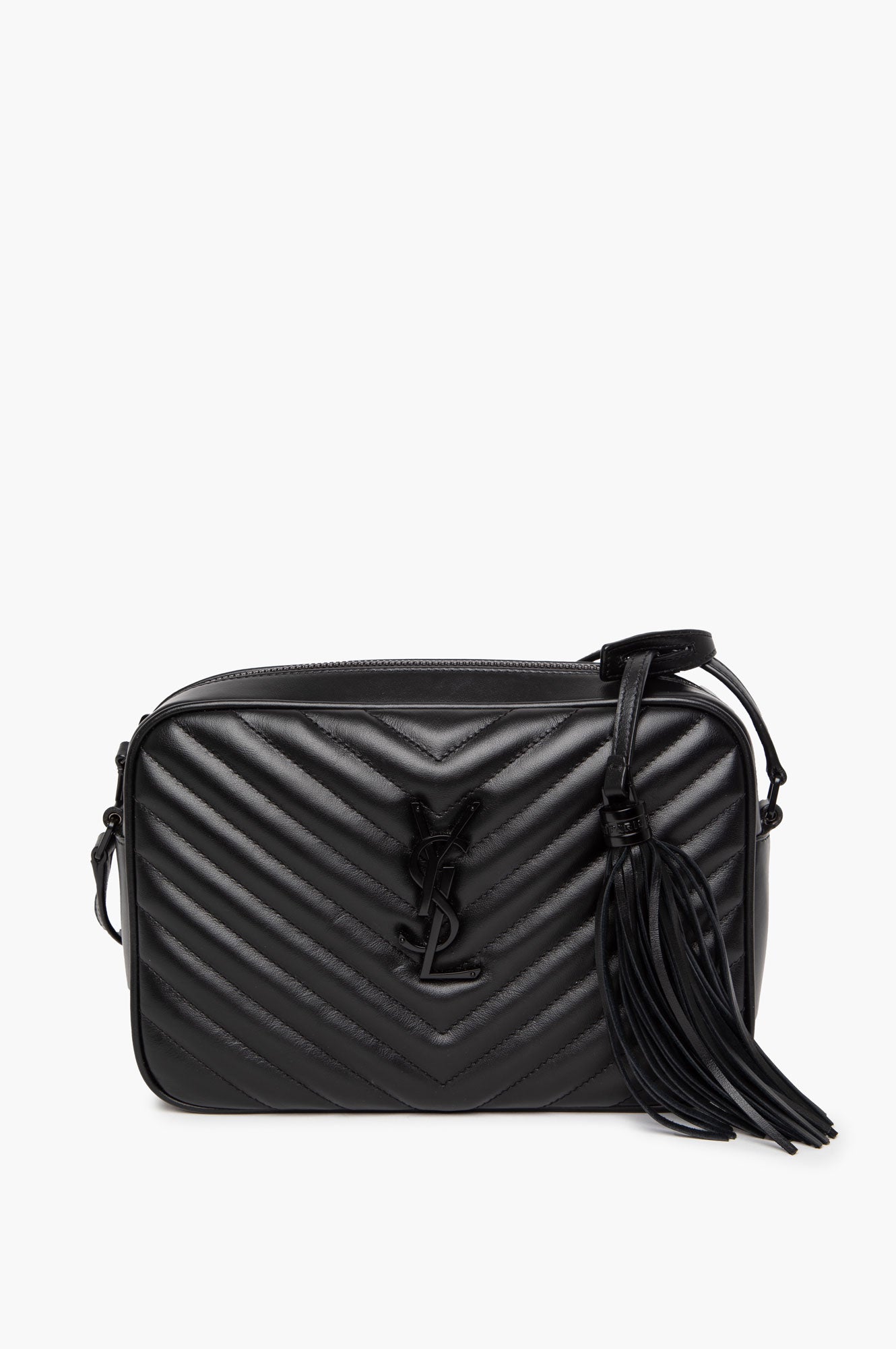 Saint Laurent Black Lou Camera Crossbody Bag