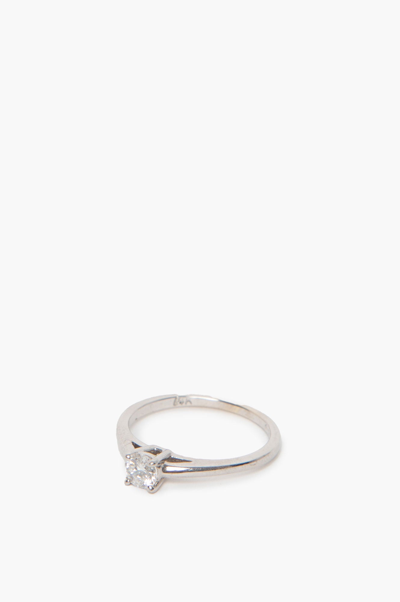 Siba Solatire 14K Diamond Ring Size 6