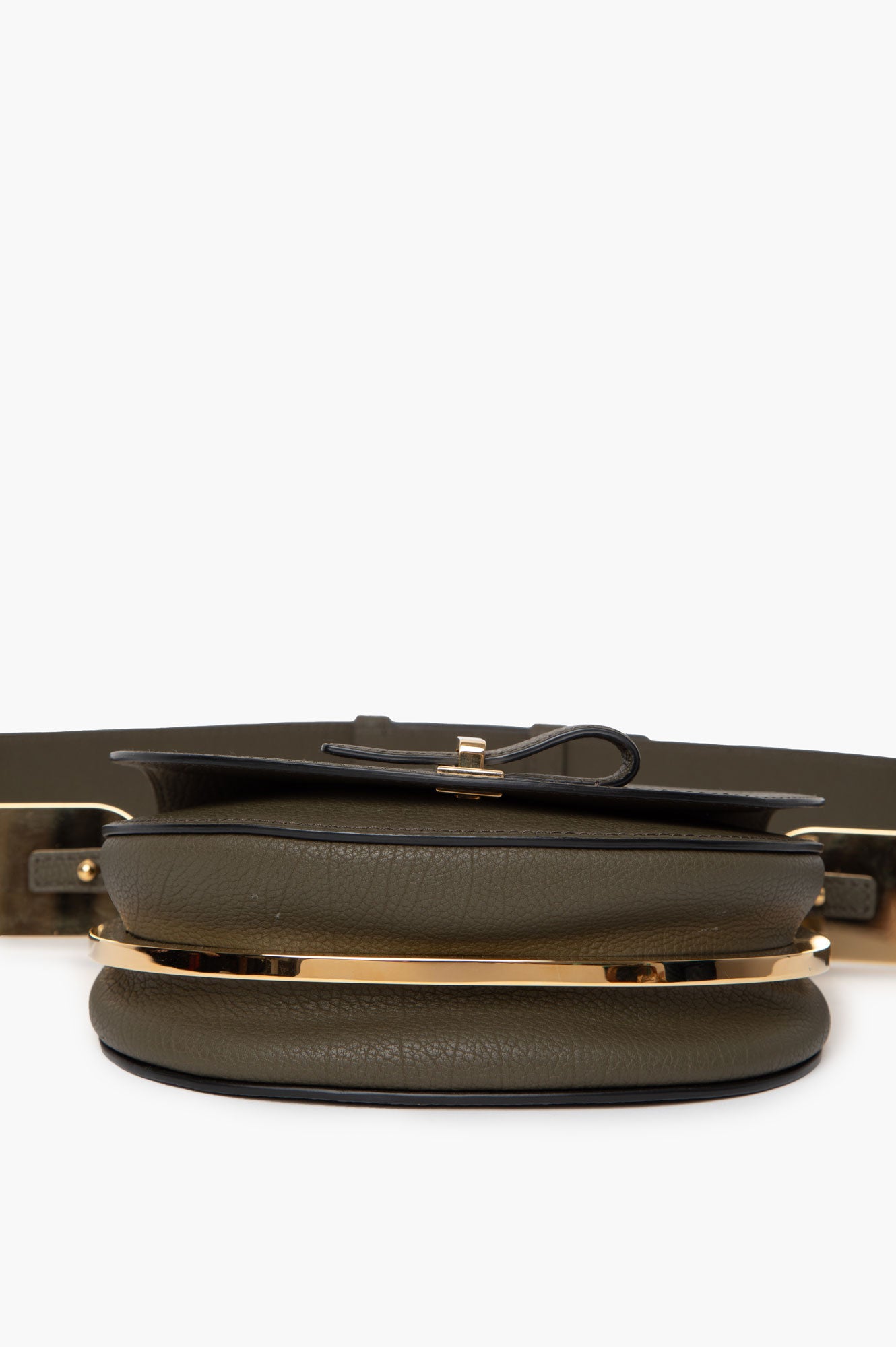 Delvaux Green Le Mutin Saddle Bag