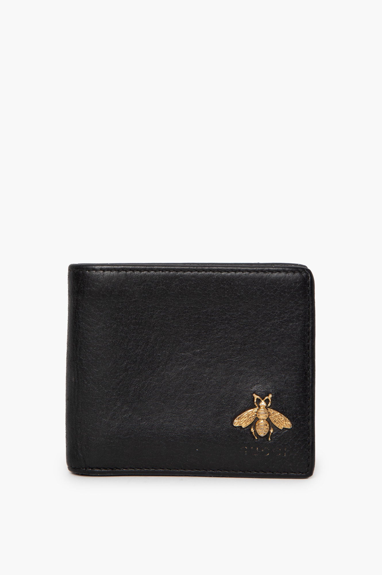 Gucci Black Bee Compact Wallet