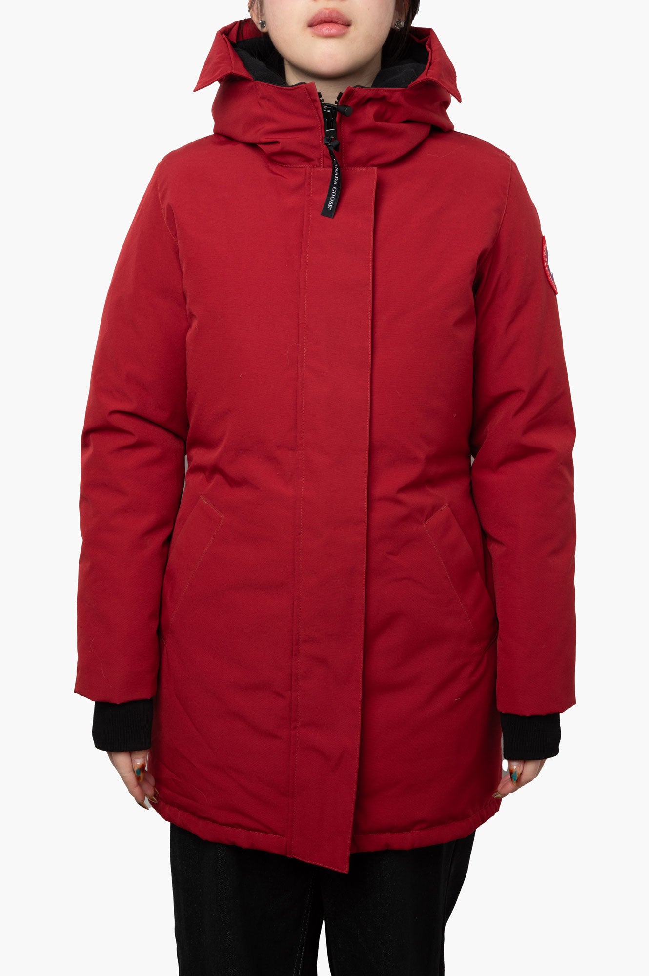 Canada Goose Red Down Jacket Size S
