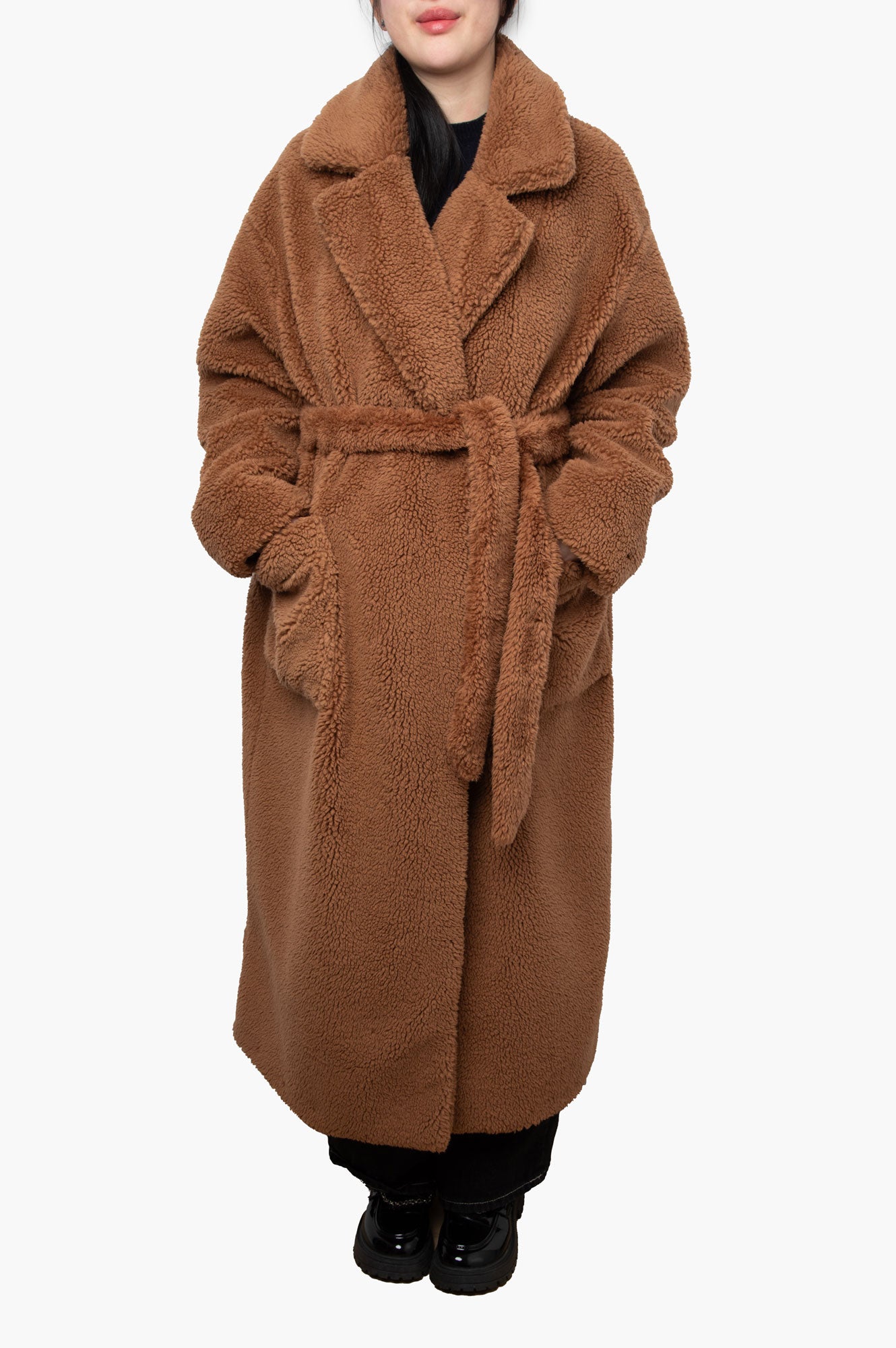 UGG Camel Teddy Coat Size S