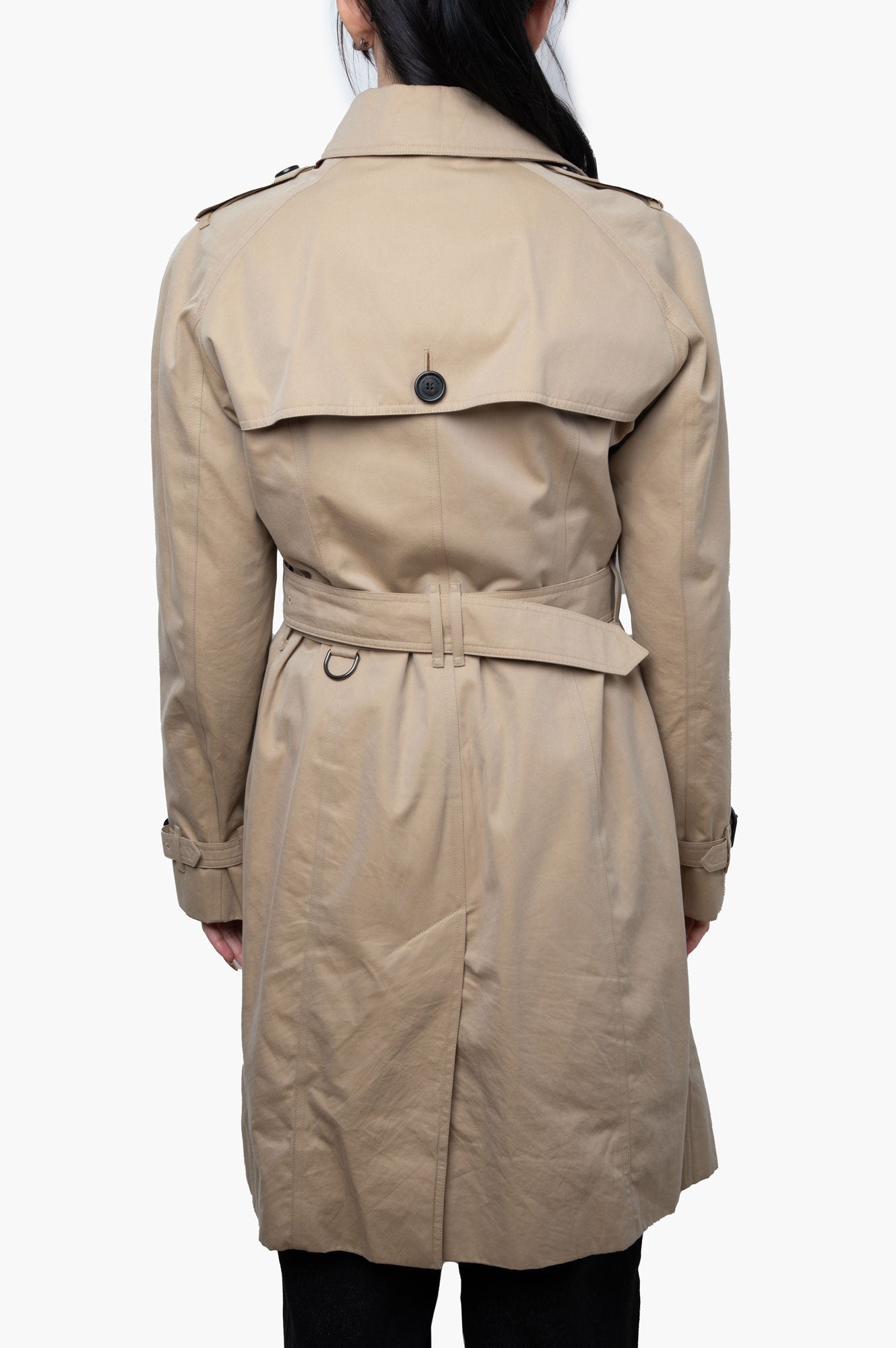 Burberry Beige Classic London Trench Coat Size 10