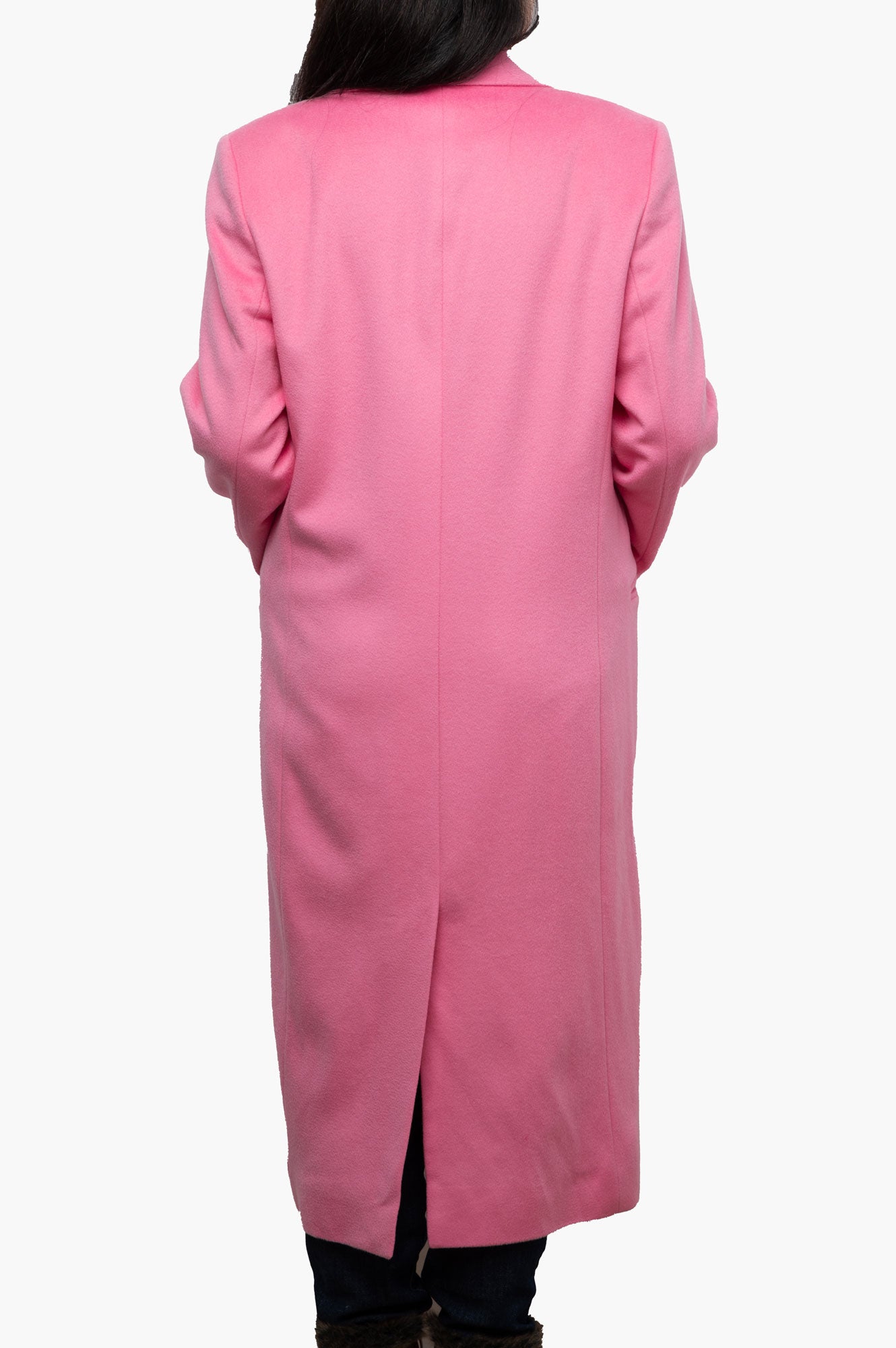 Boss Pink Cashmere Coat Size 42
