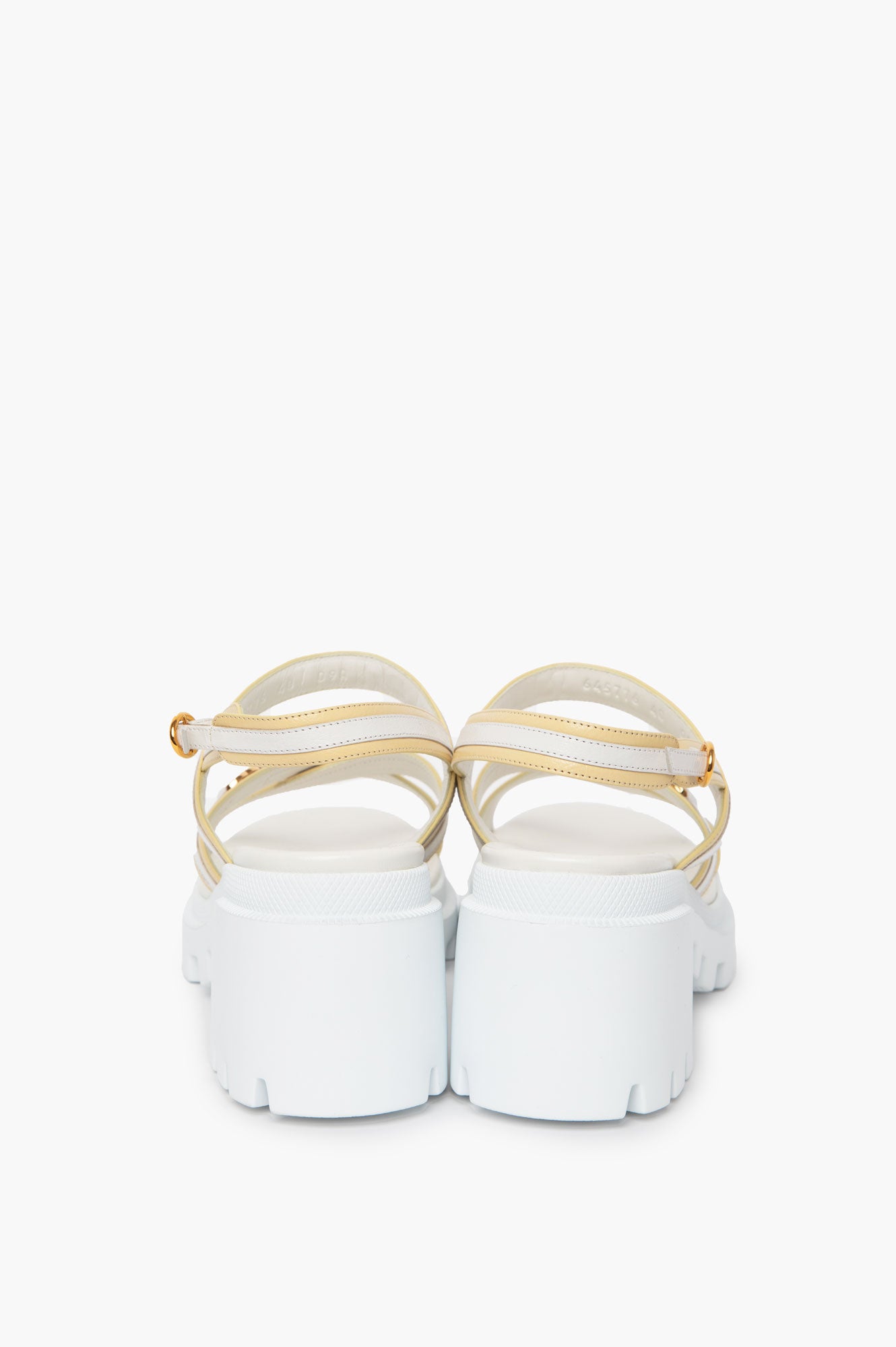 Gucci White GG Interlocking Sandals Size 40