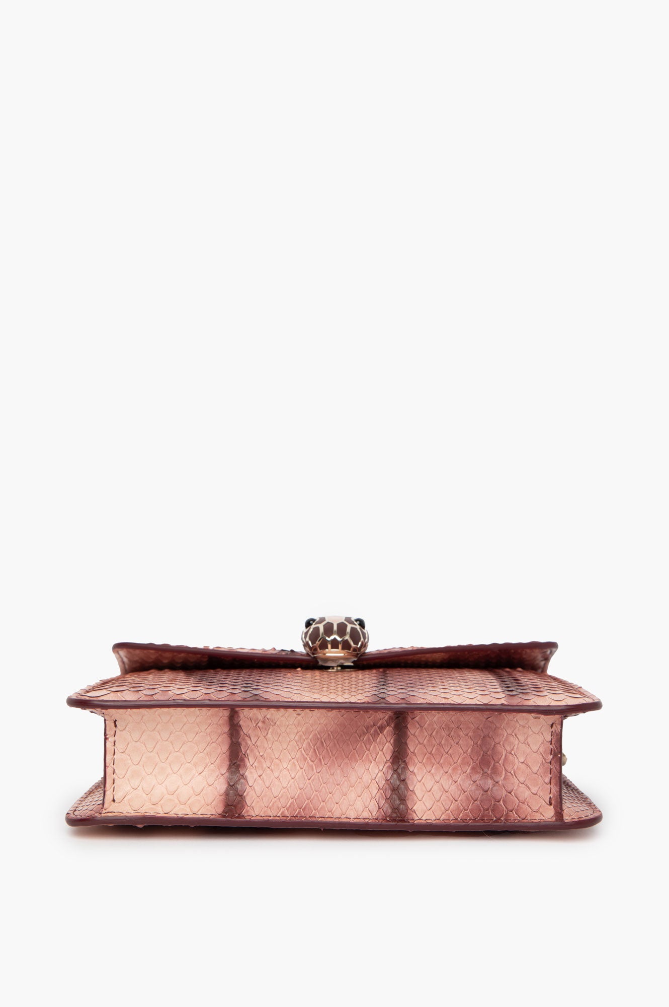 Bvlgari Pink Pathon Leather Bag