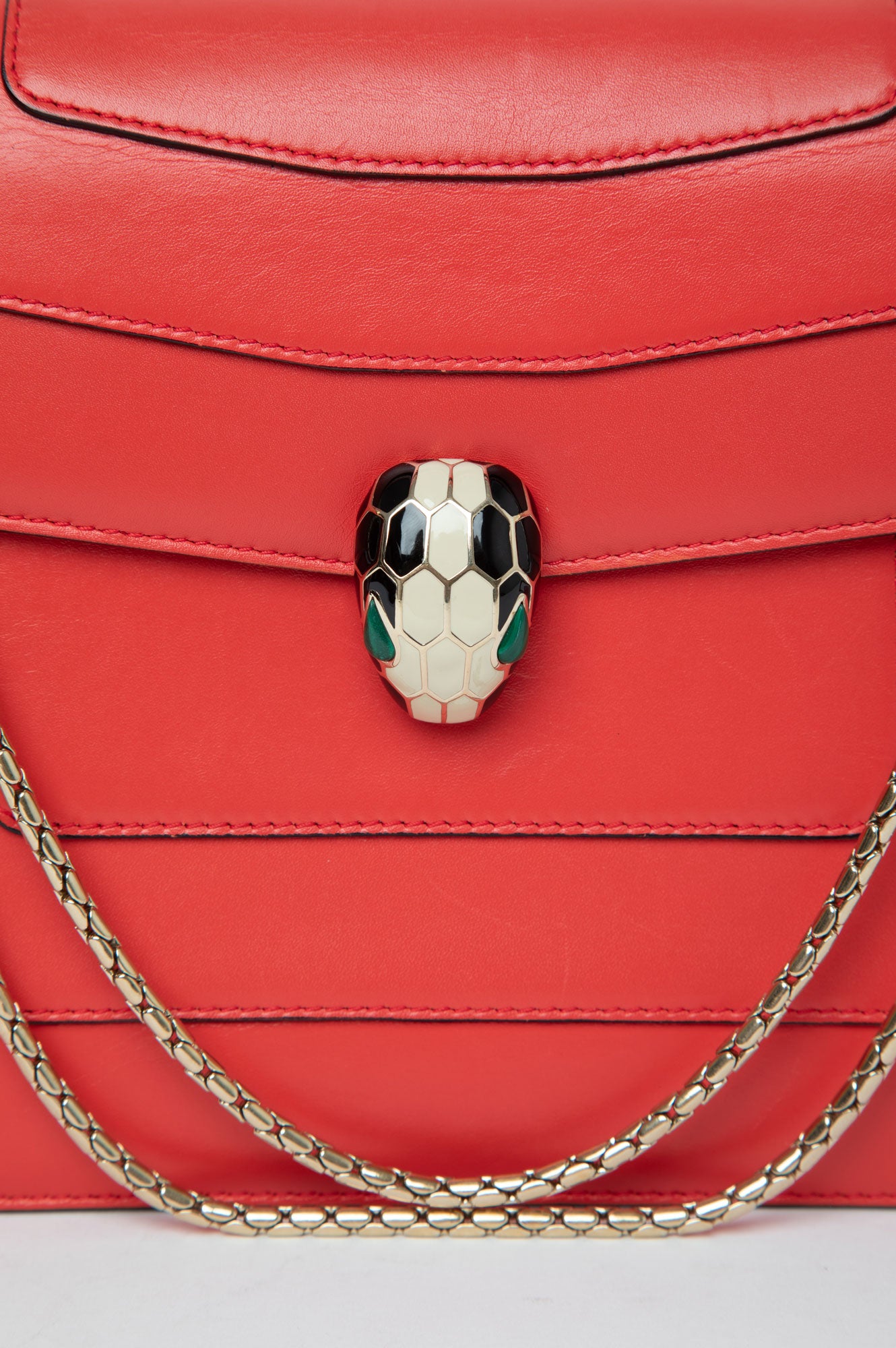 Bvlgari Serpenti Red Shoulder Bag