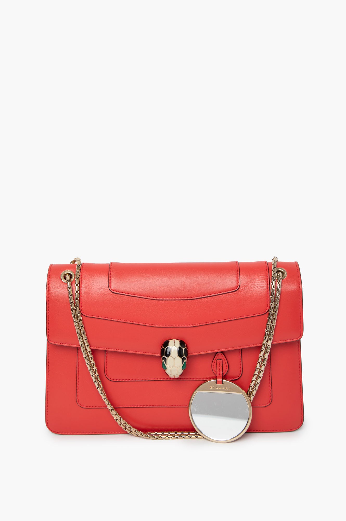 Bvlgari Serpenti Red Shoulder Bag