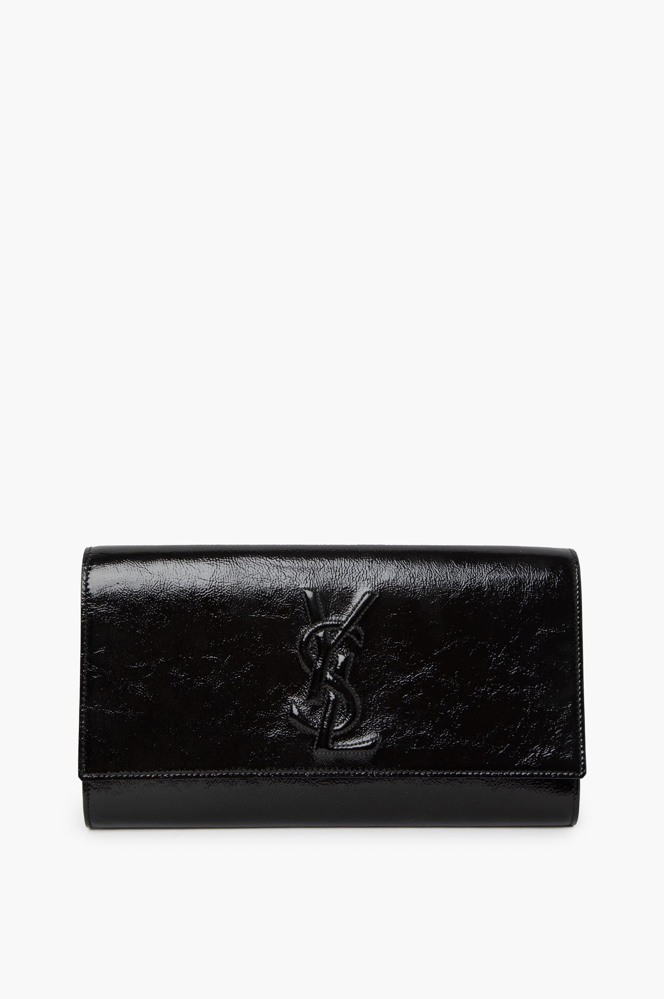 Saint Laurent Kate Black Leather Clutch