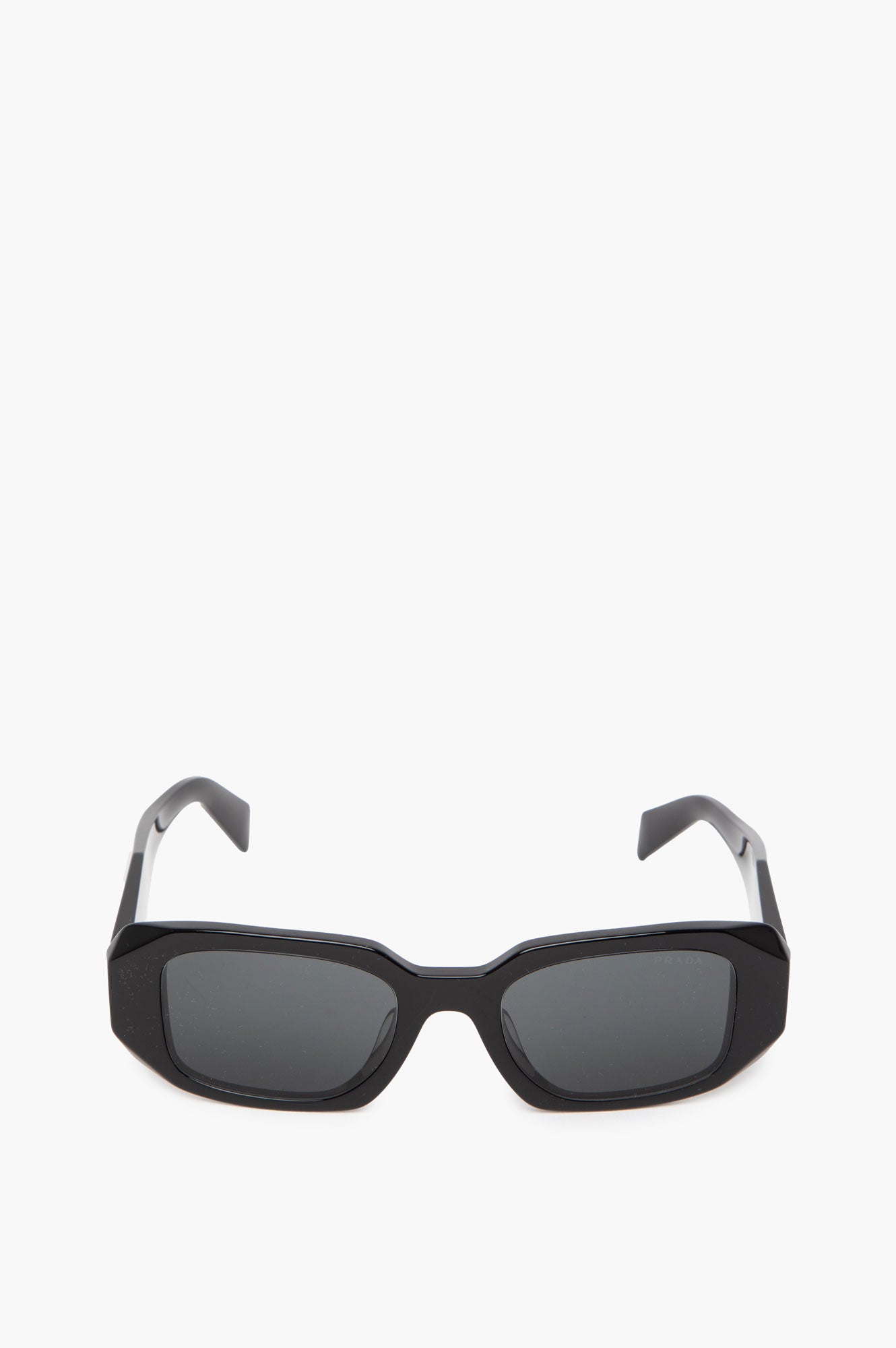 Prada Black Square Narrow Sunglasses