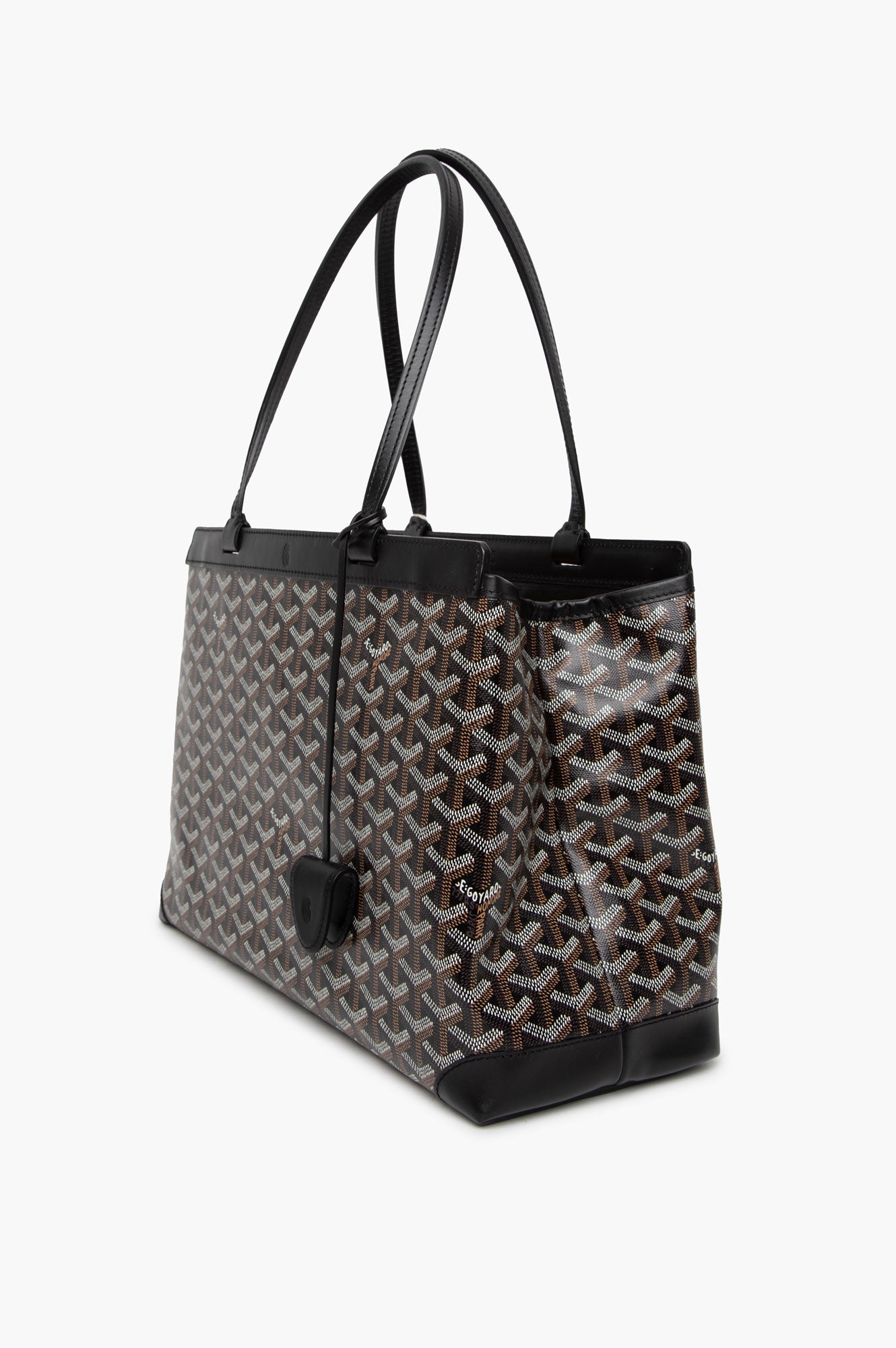 Goyard Black Goyardine Bellechasse PM Tote