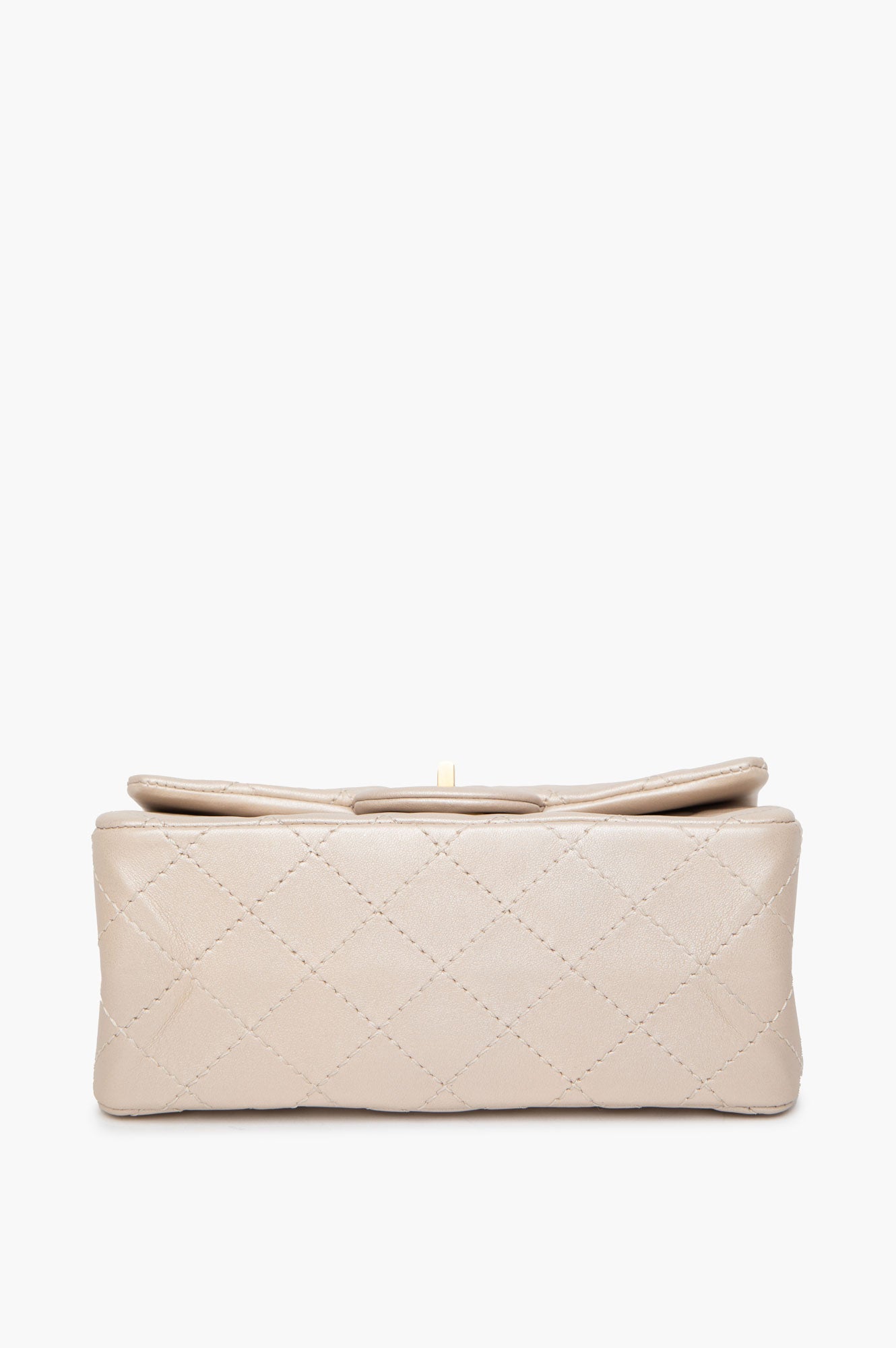 Chanel Beige Pearl Lambskin Mini 2.55 Reissue Flap Bag