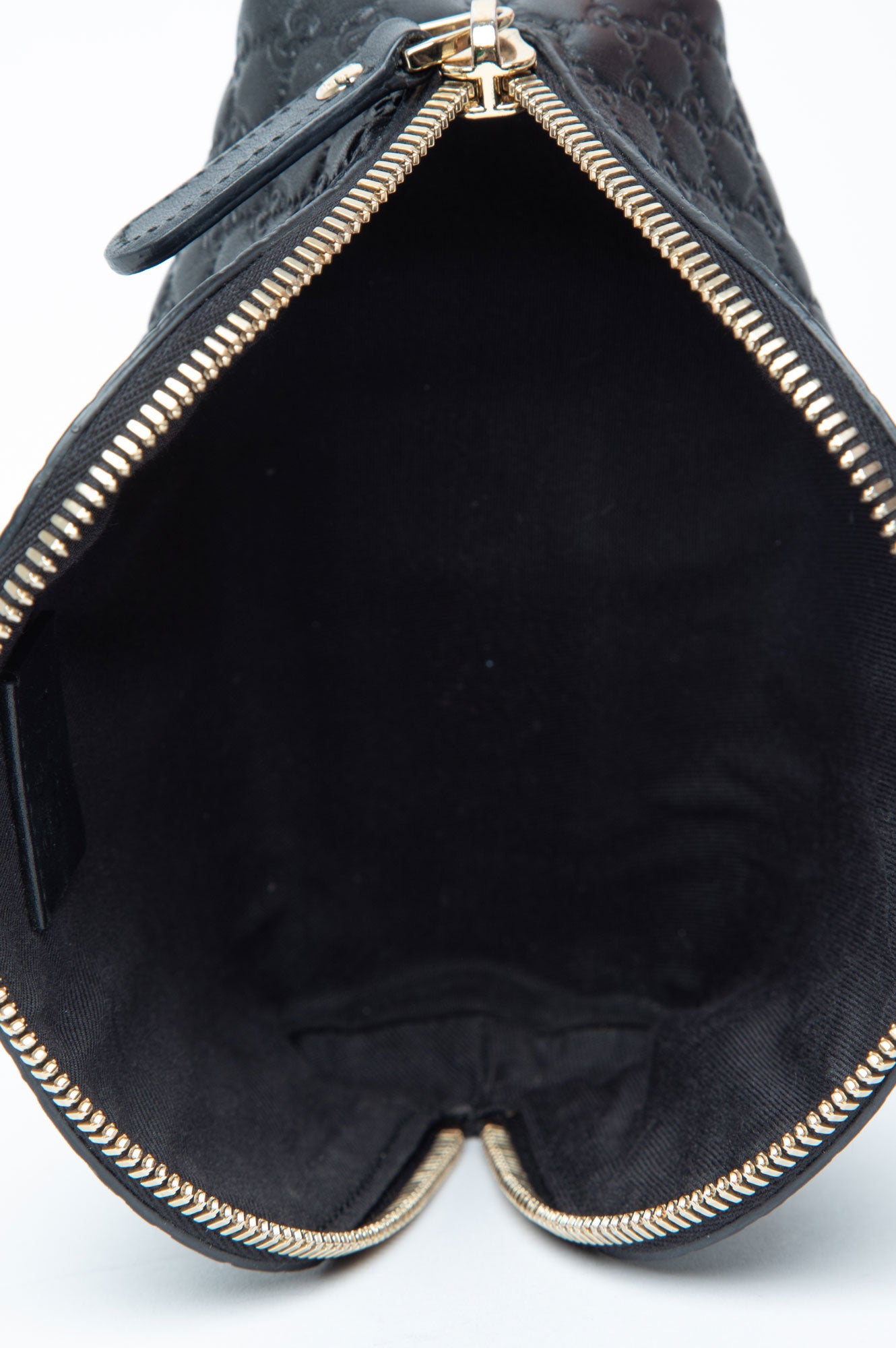 Gucci Monogram Leather Cosmetic Pouch