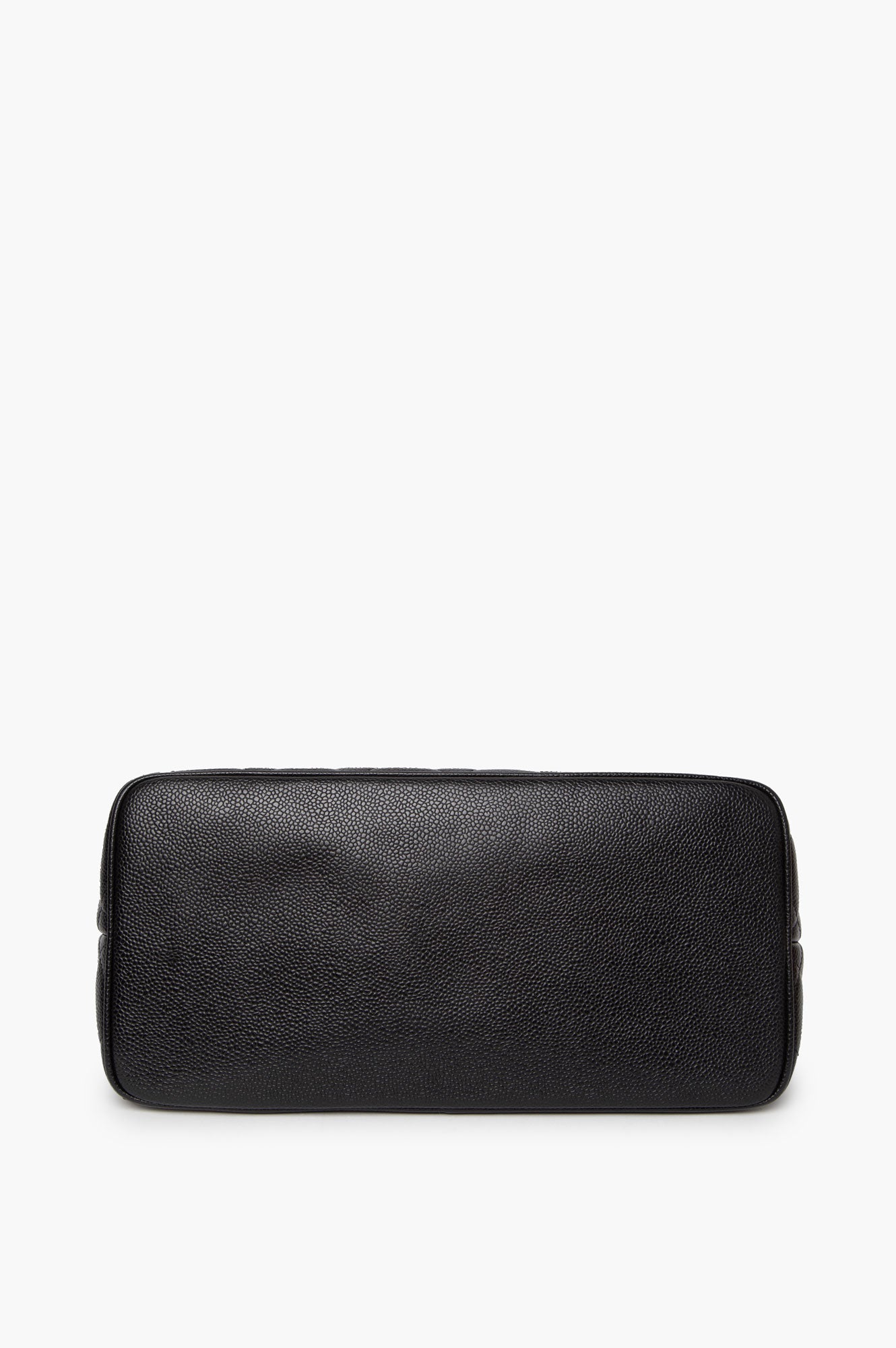 Chanel Black Medallion Caviar Leather Tote
