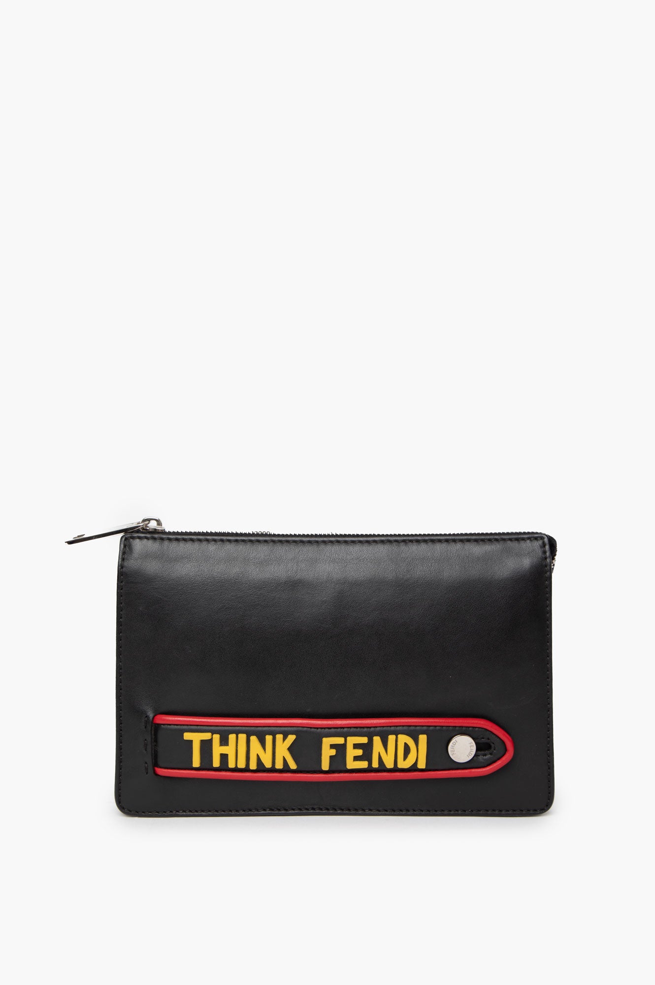 Feni Black Leather Pouch (Think Fendi)