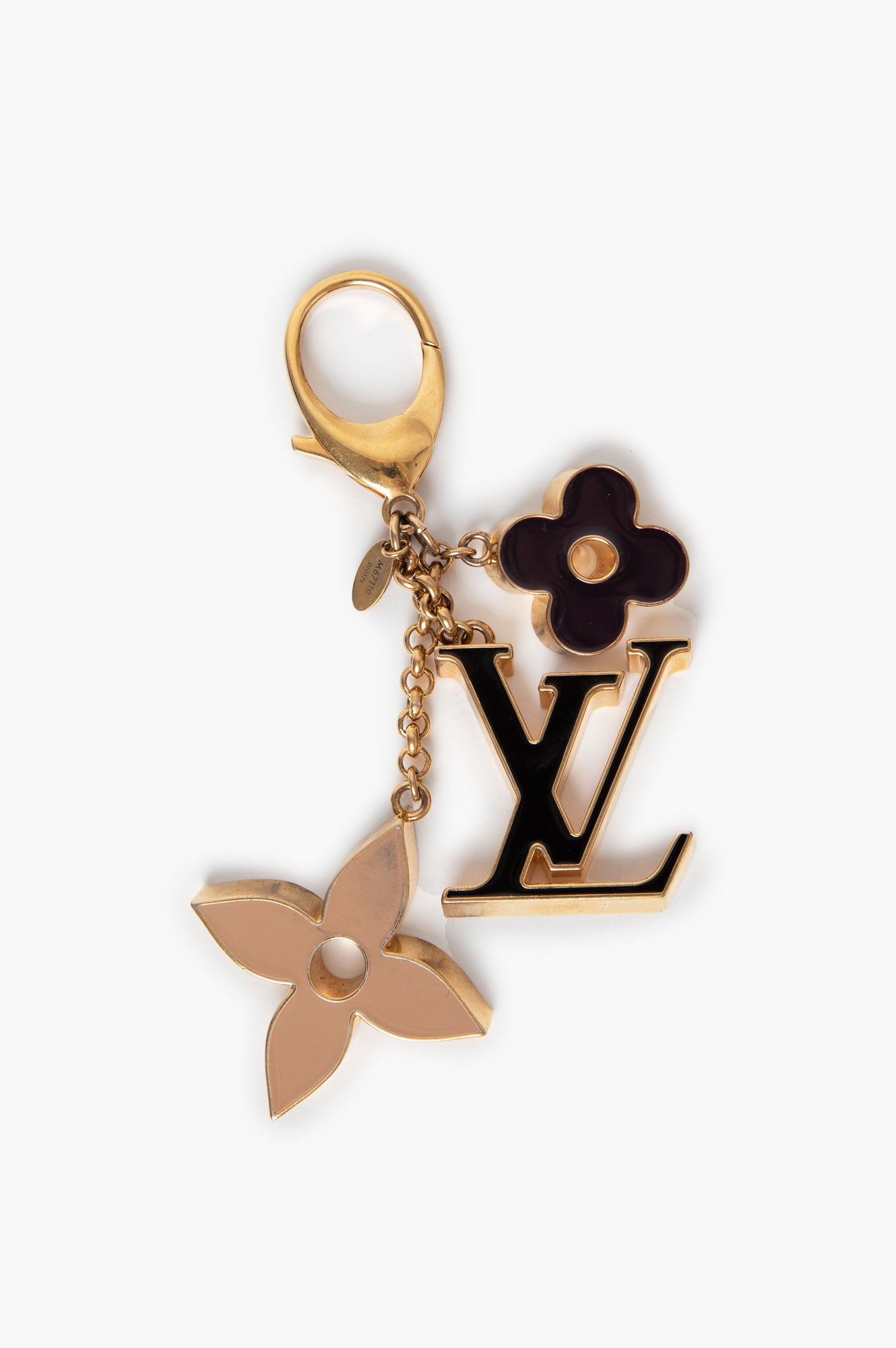 Louis Vuitton Gold Enamel Bag Charm