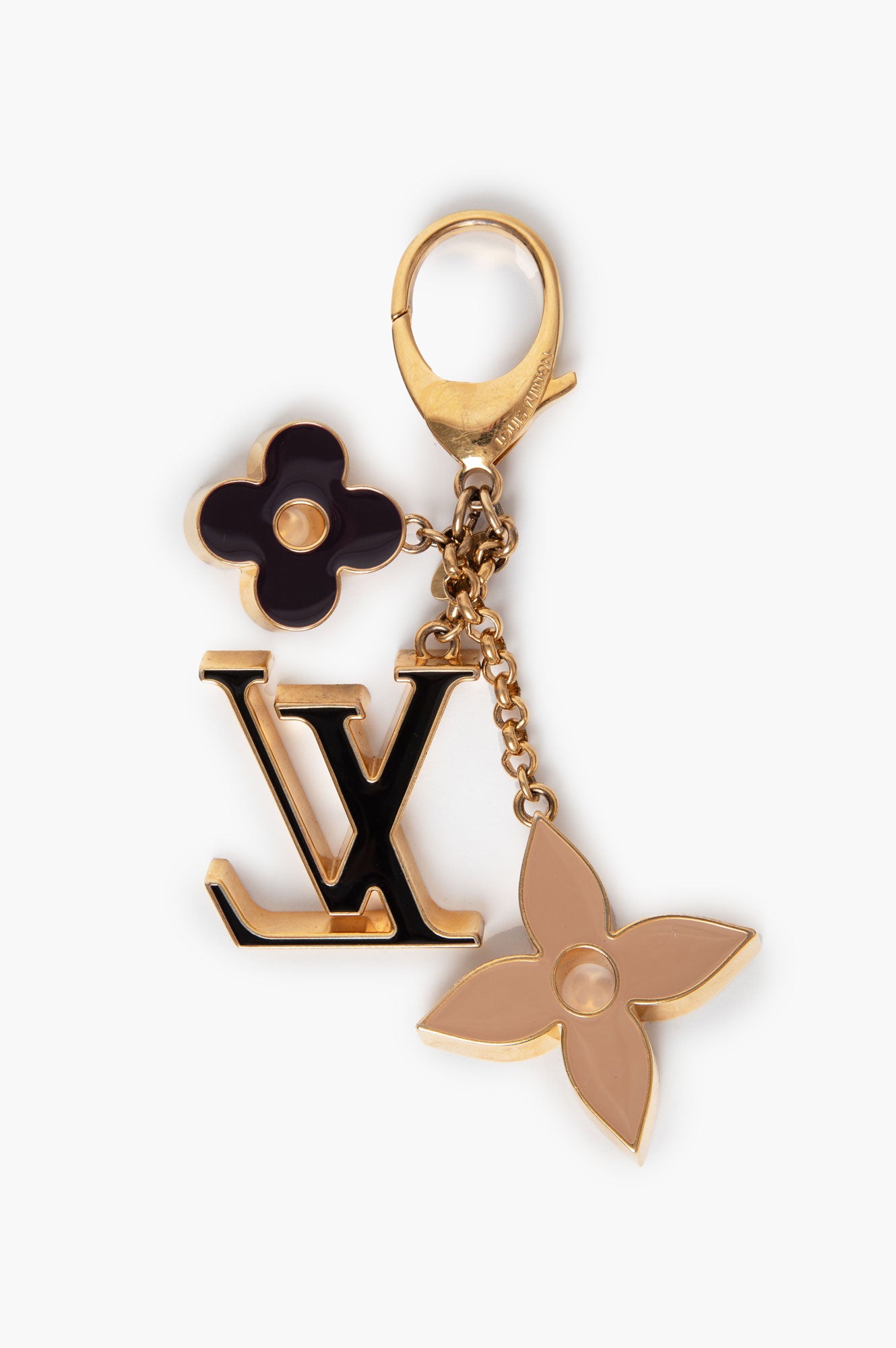 Louis Vuitton Gold Enamel Bag Charm