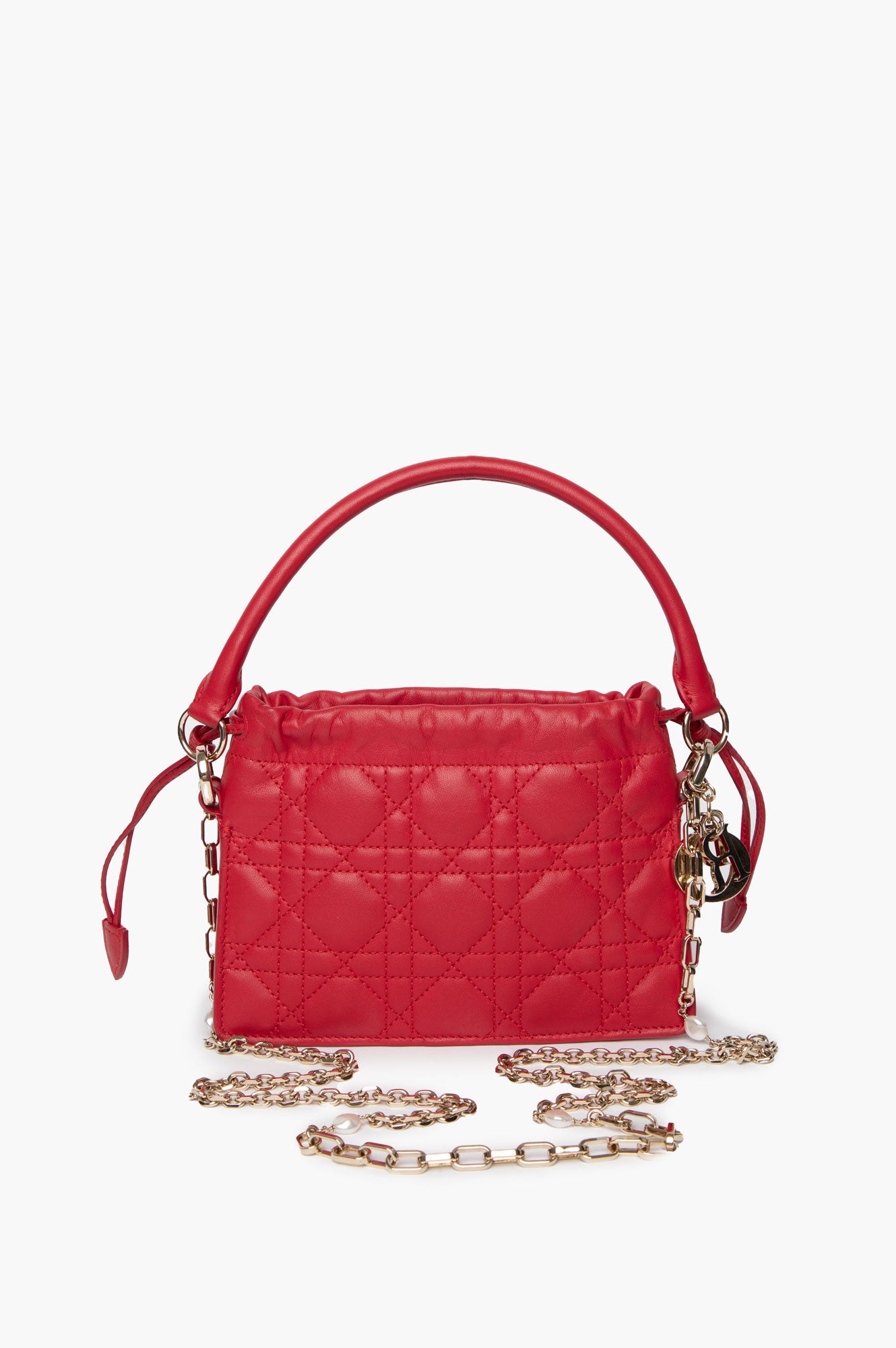 Christian Dior Red Cannage Crossbody Bag