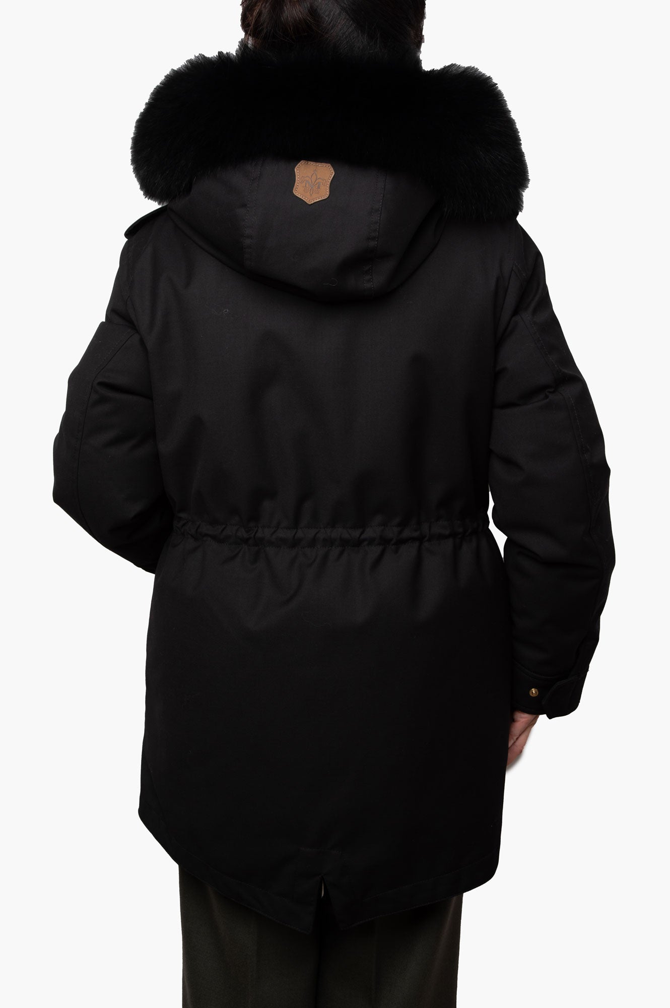 Mackage Black Fur Hood Down Jacket Size M