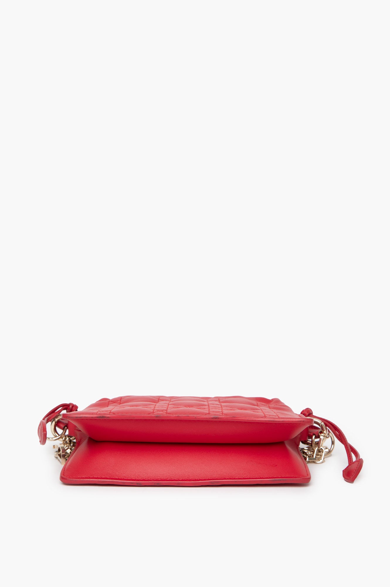 Christian Dior Red Cannage Crossbody Bag