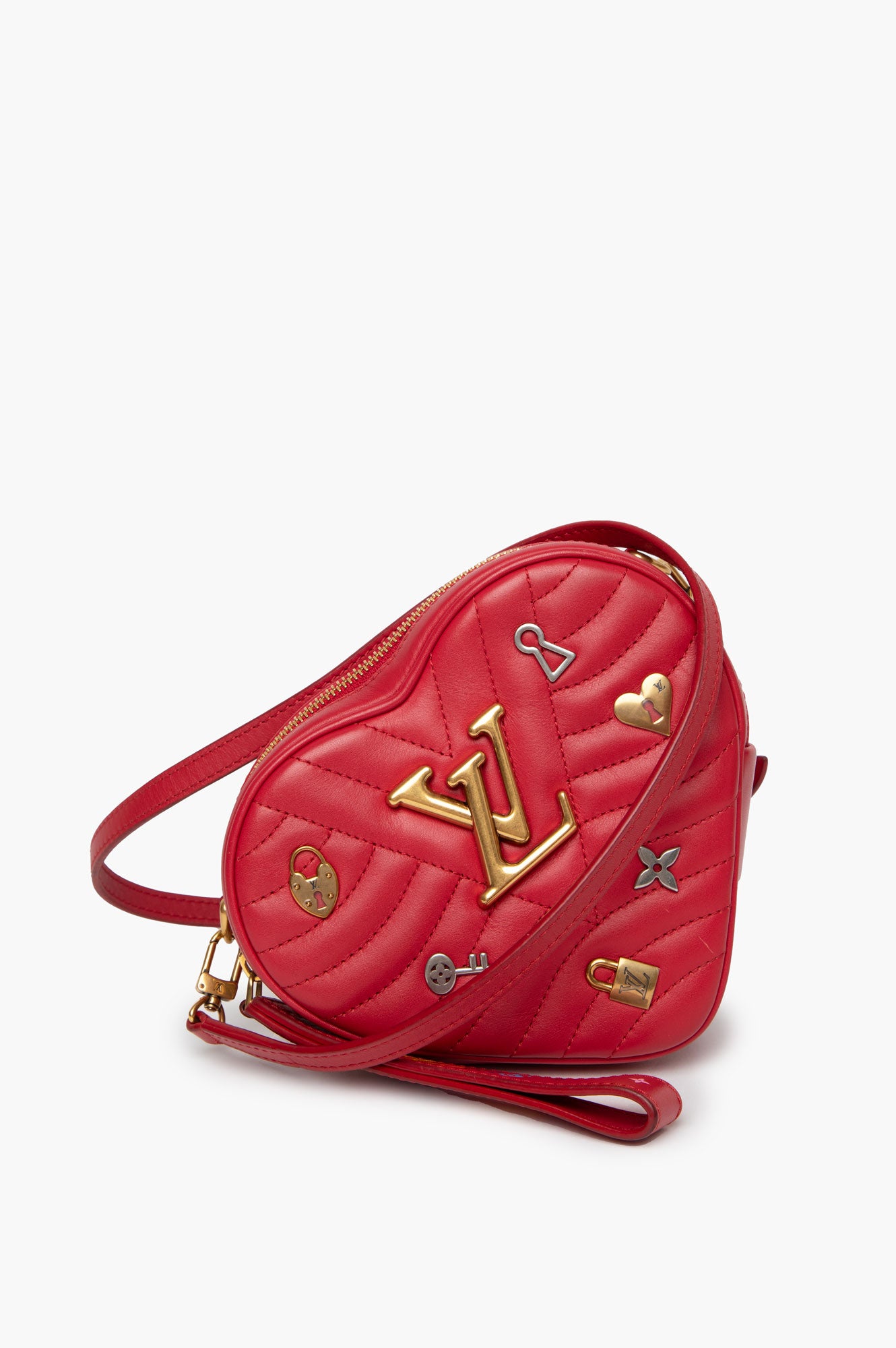 Louis Vuitton Red New Wave Heart Bag