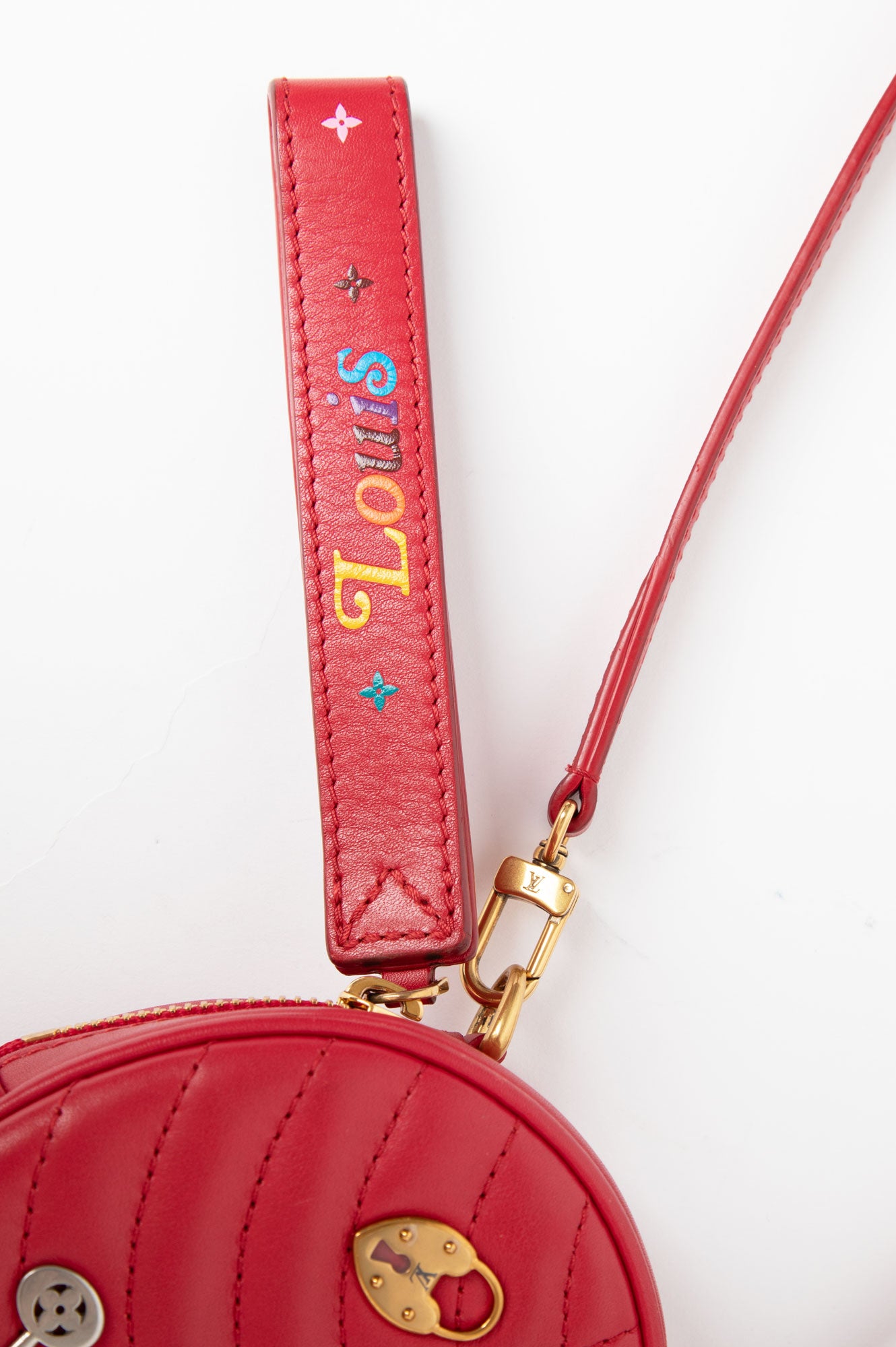 Louis Vuitton Red New Wave Heart Bag