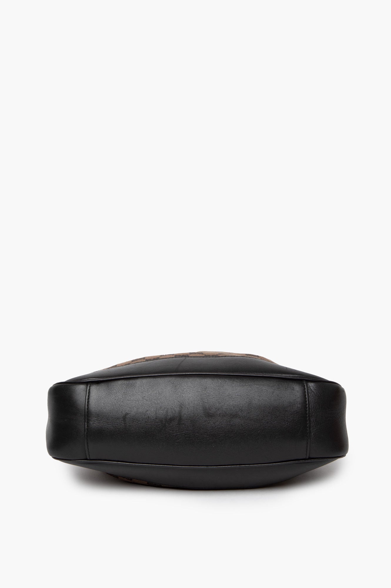 Gucci Brown Bamboo GG Canvas Shoulder Bag