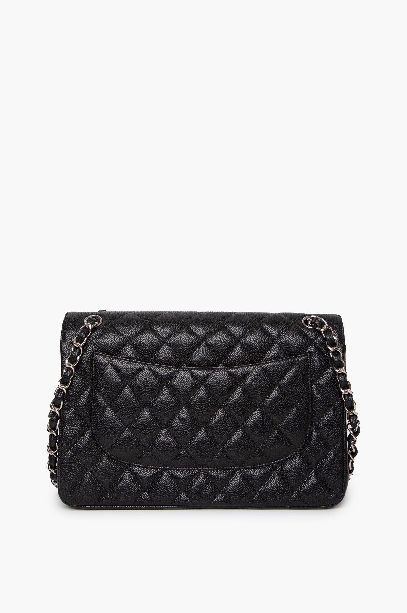 Chanel 2012 Black Caviar Jumbo Classic Flap Bag