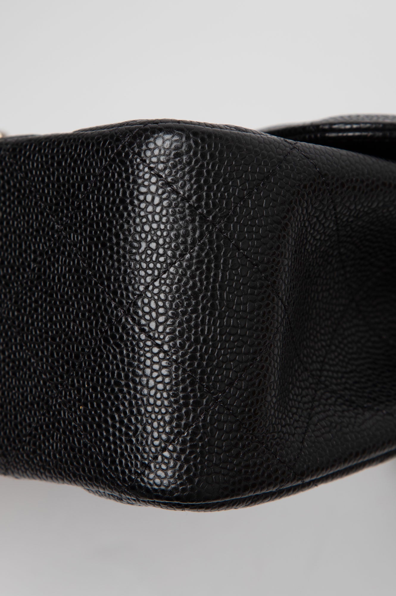 Chanel 2012 Black Caviar Jumbo Classic Flap Bag