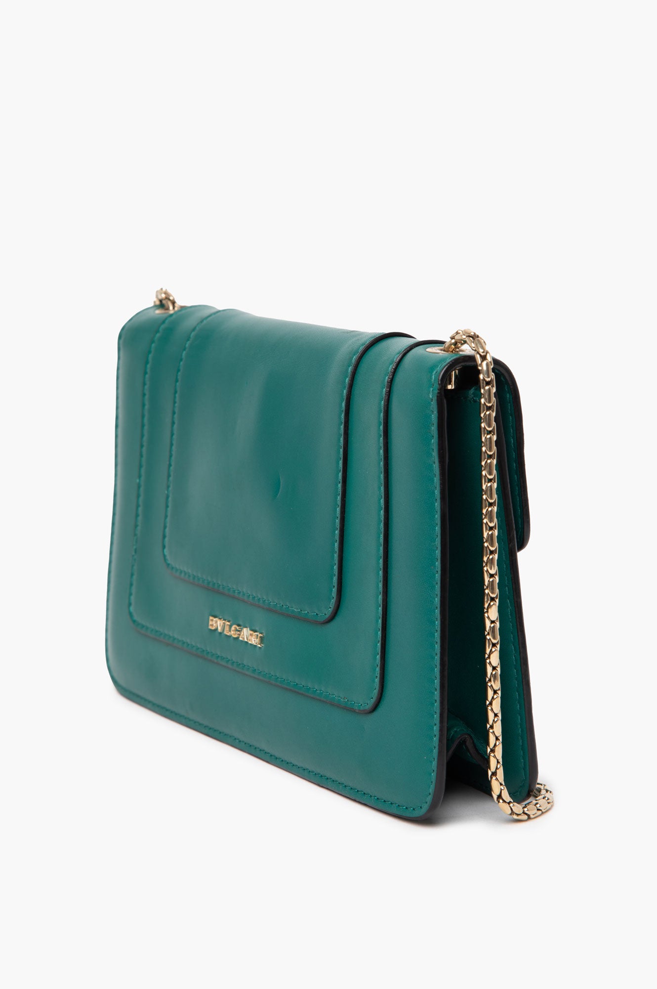 Bvlgari Green Serpenti Forever East West Shoulder Bag