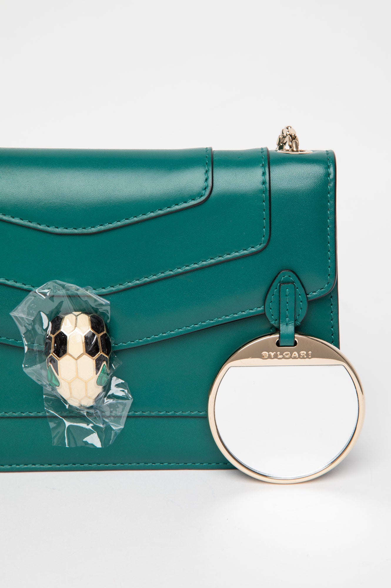 Bvlgari Green Serpenti Forever East West Shoulder Bag