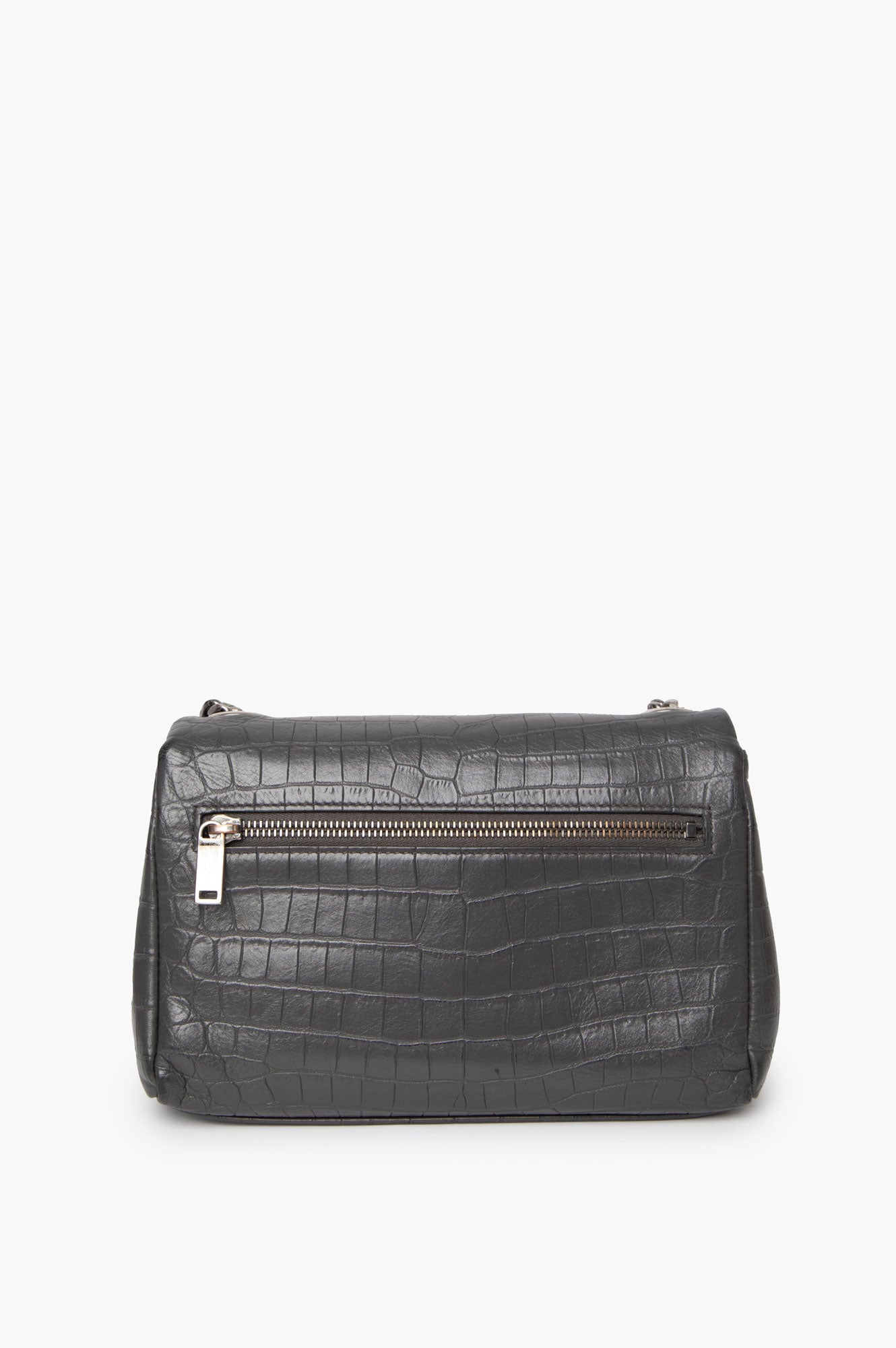 Saint Laurent West Hollywood Croc Embossed Shoulder Bag