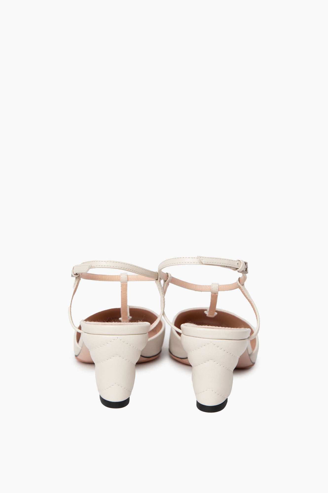 Gucci White Slingback Shoes Size 38.5