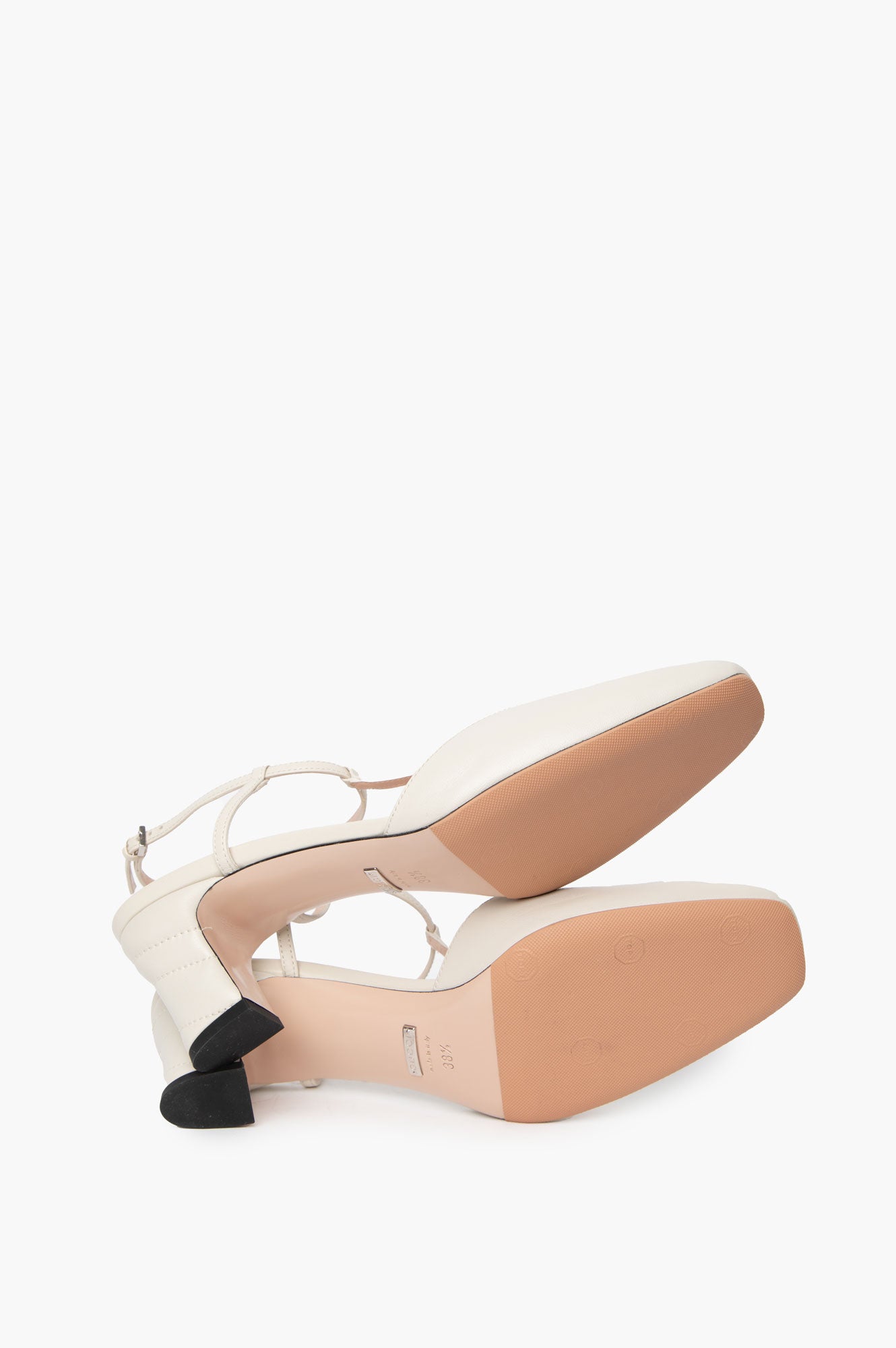 Gucci White Slingback Shoes Size 38.5