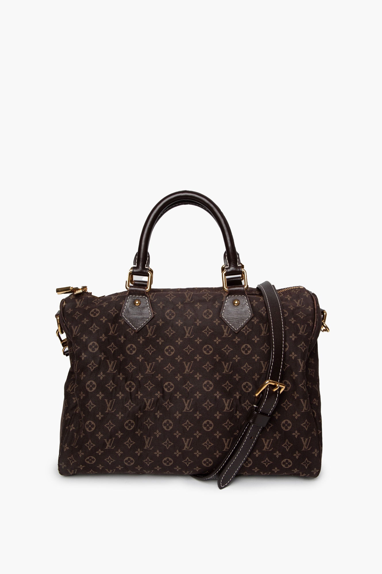 Louis Vuitton Dark Brown Canvas Speedy 30 with Strap