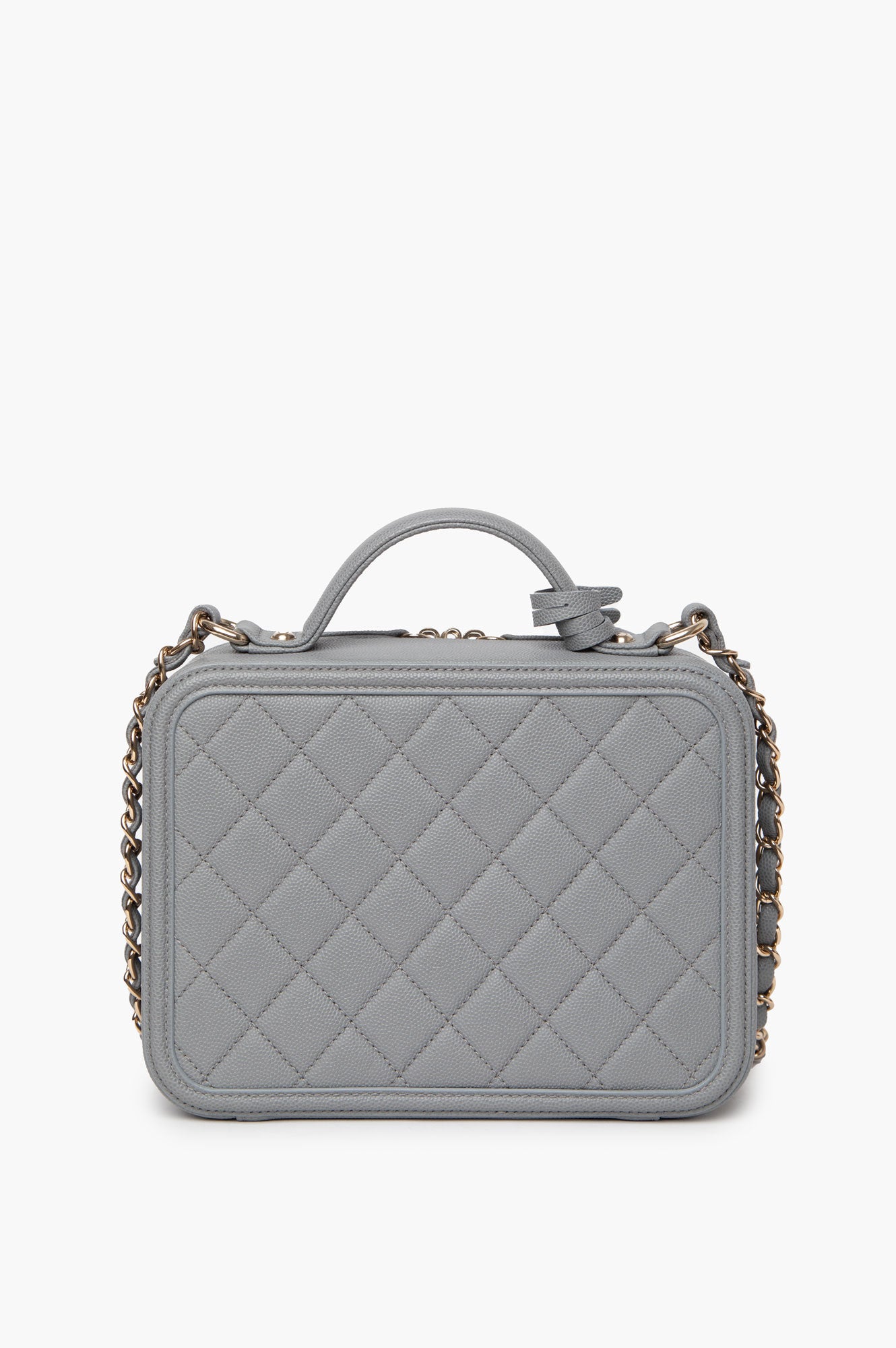 Chanel 2019 Grey Filigree Medium Bag