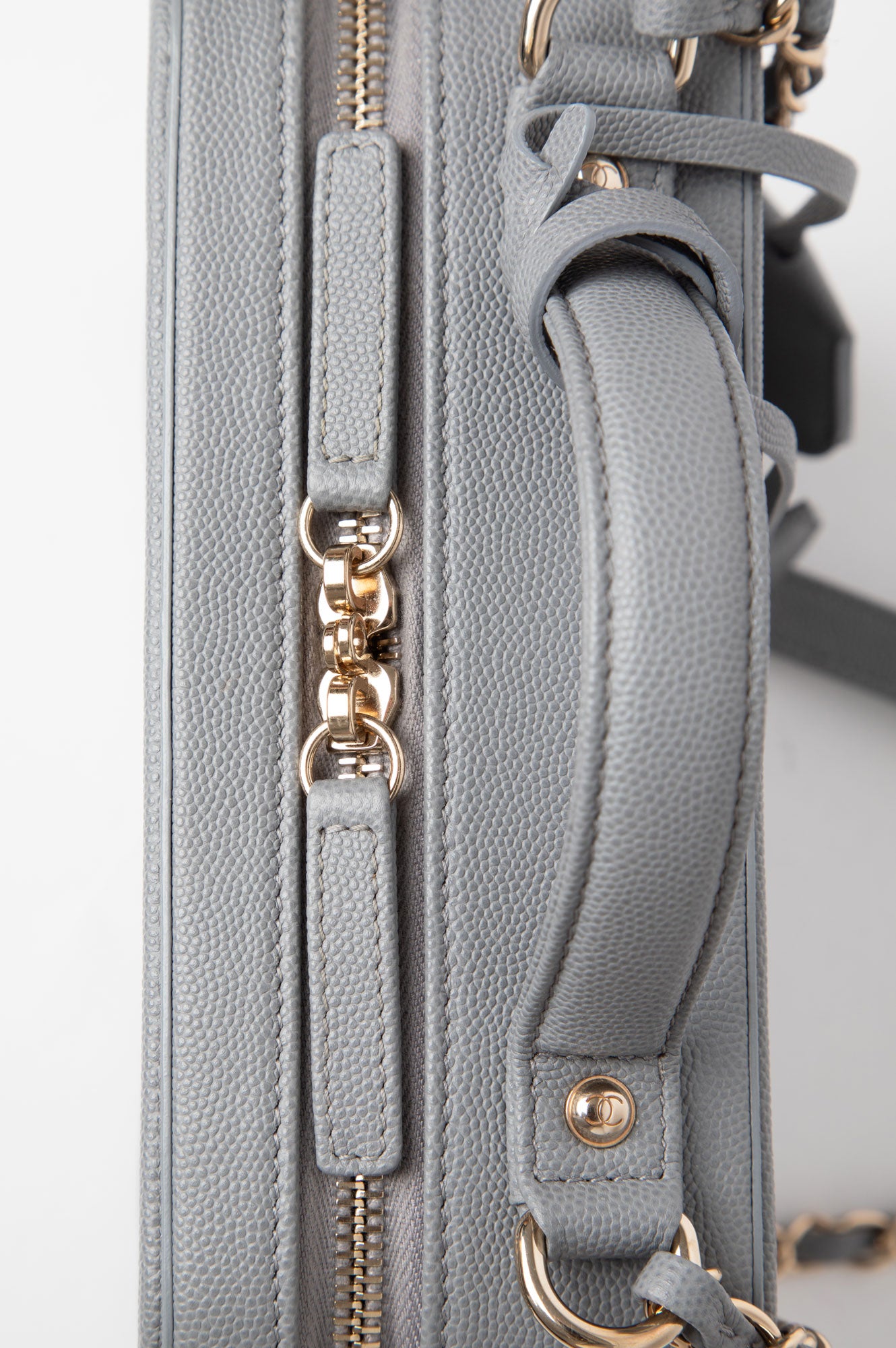Chanel 2019 Grey Filigree Medium Bag