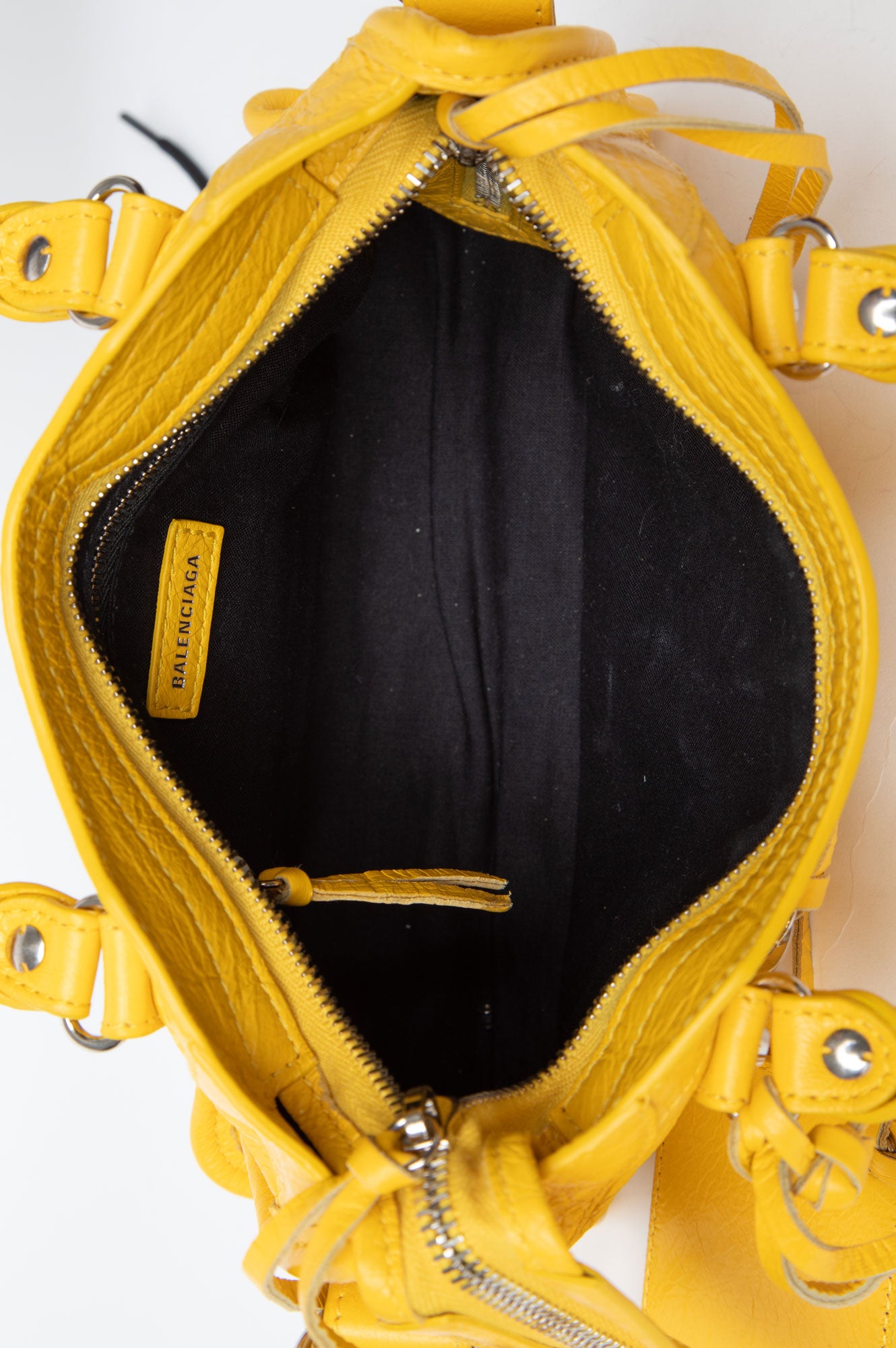 Balenciaga Yellow Agneau Classic City Bag