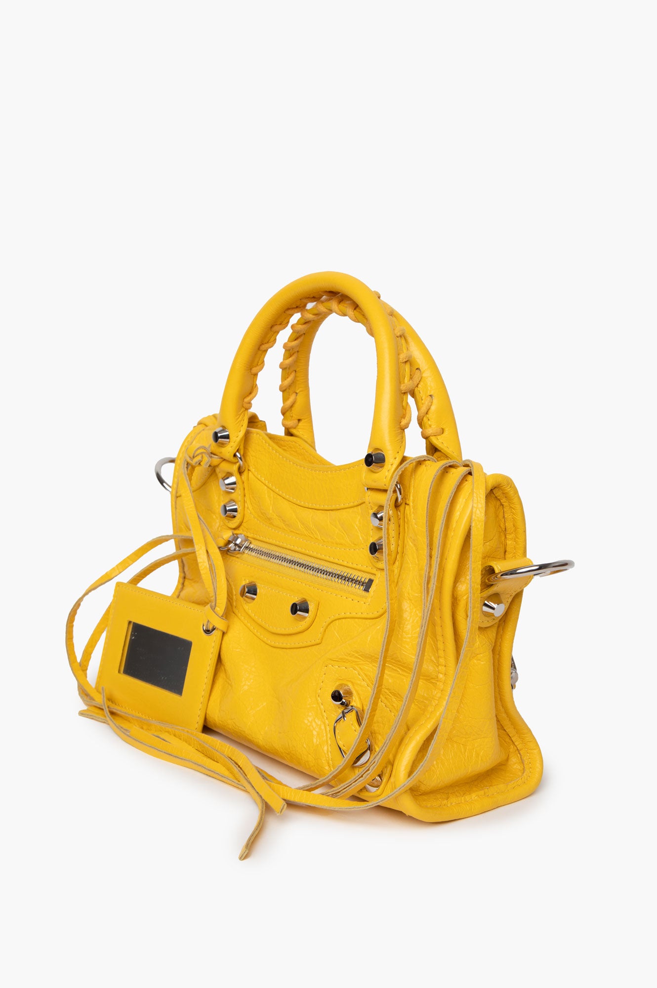 Balenciaga Yellow Agneau Classic City Bag