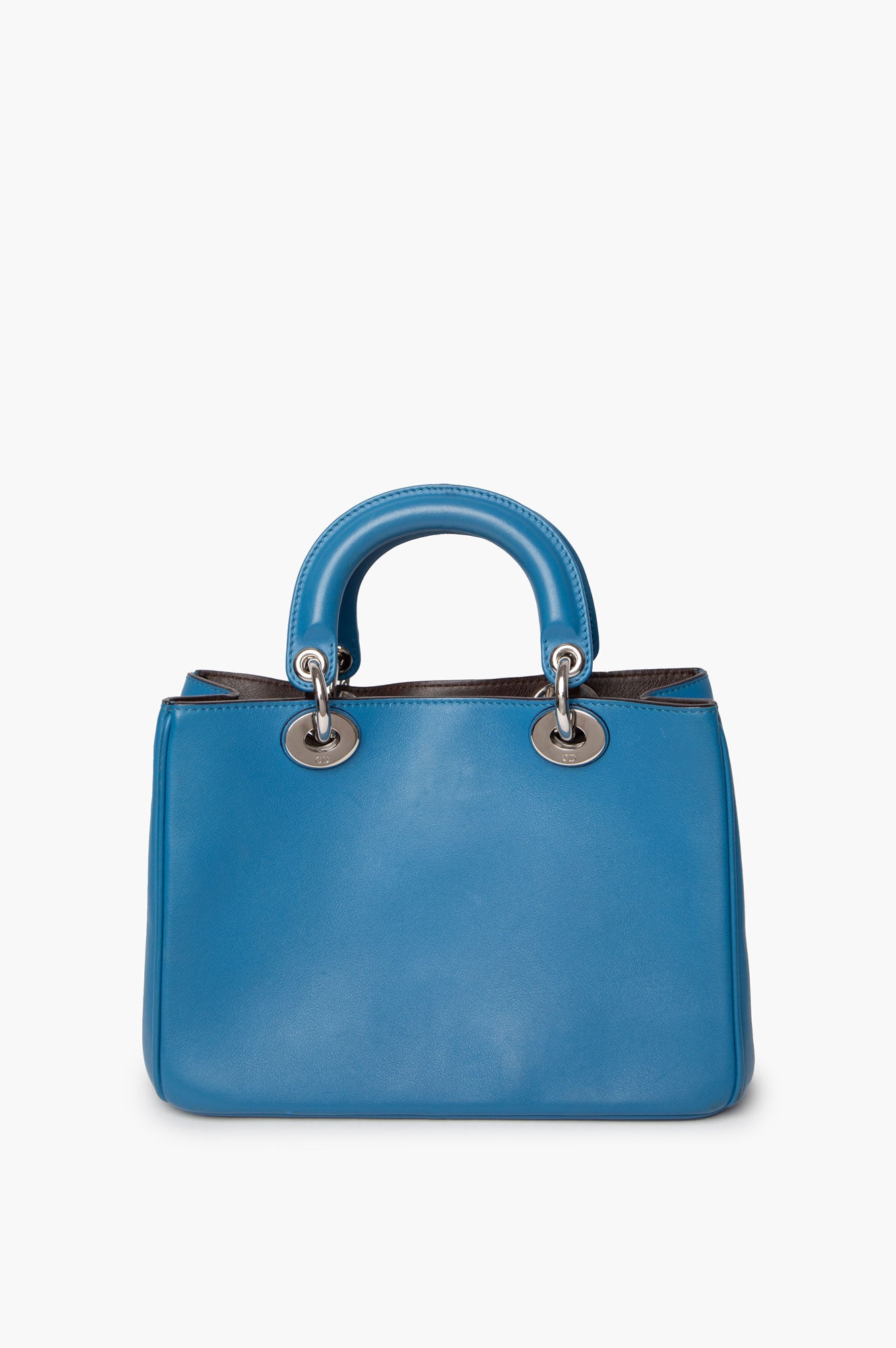 Christian Dior Mini Diorissimo Blue Tote With Strap