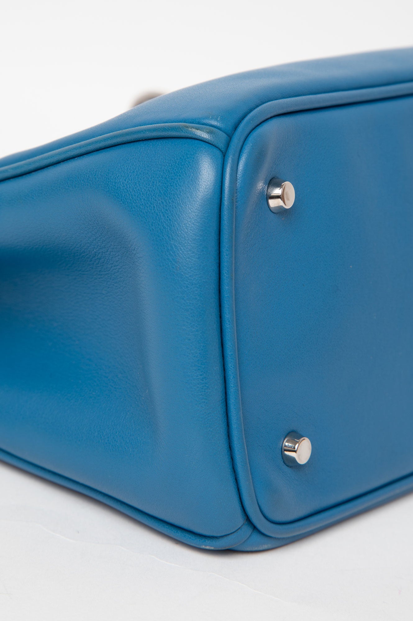 Christian Dior Mini Diorissimo Blue Tote With Strap