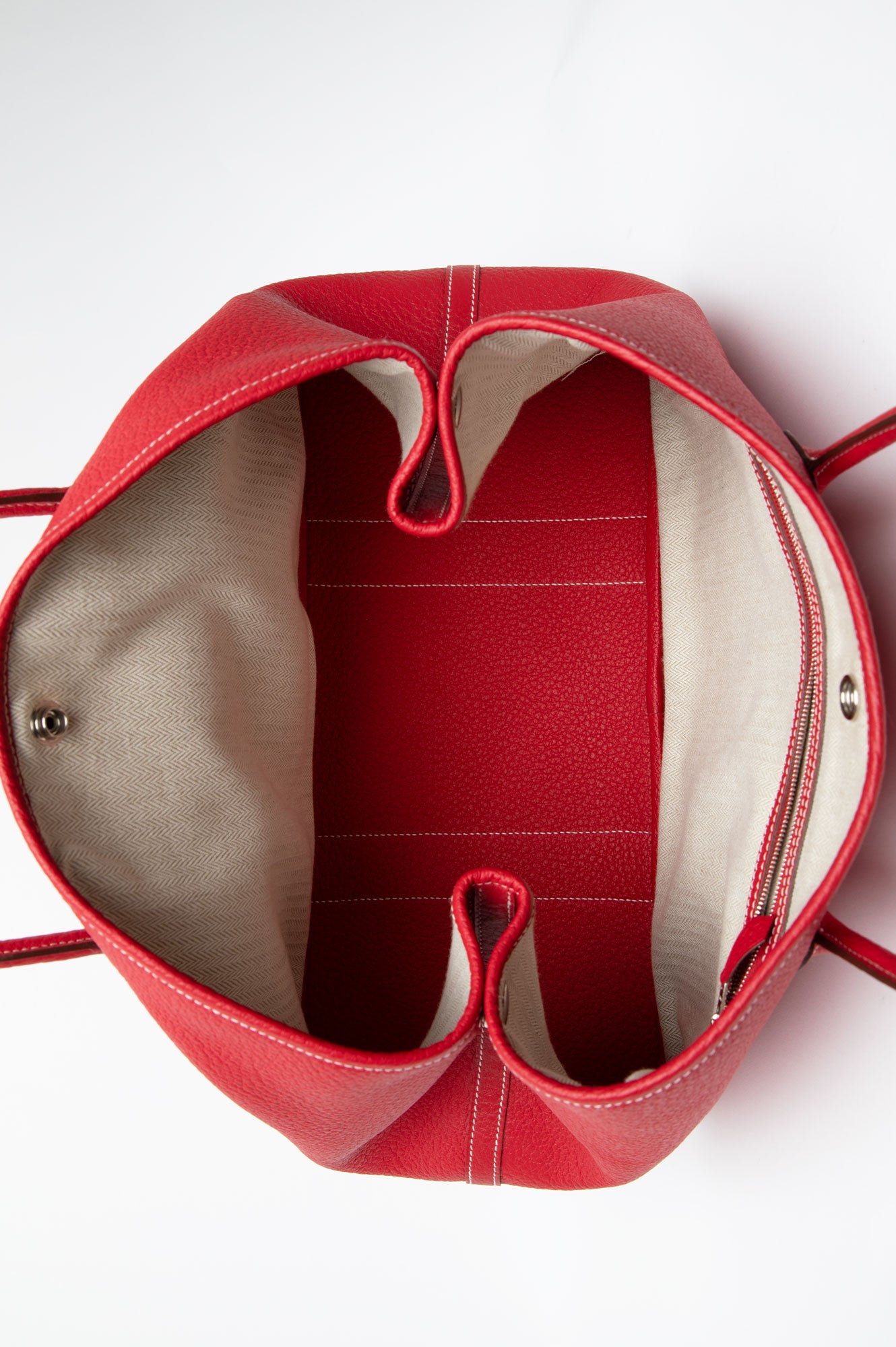 Hermes Red Garden Party 36 Bag
