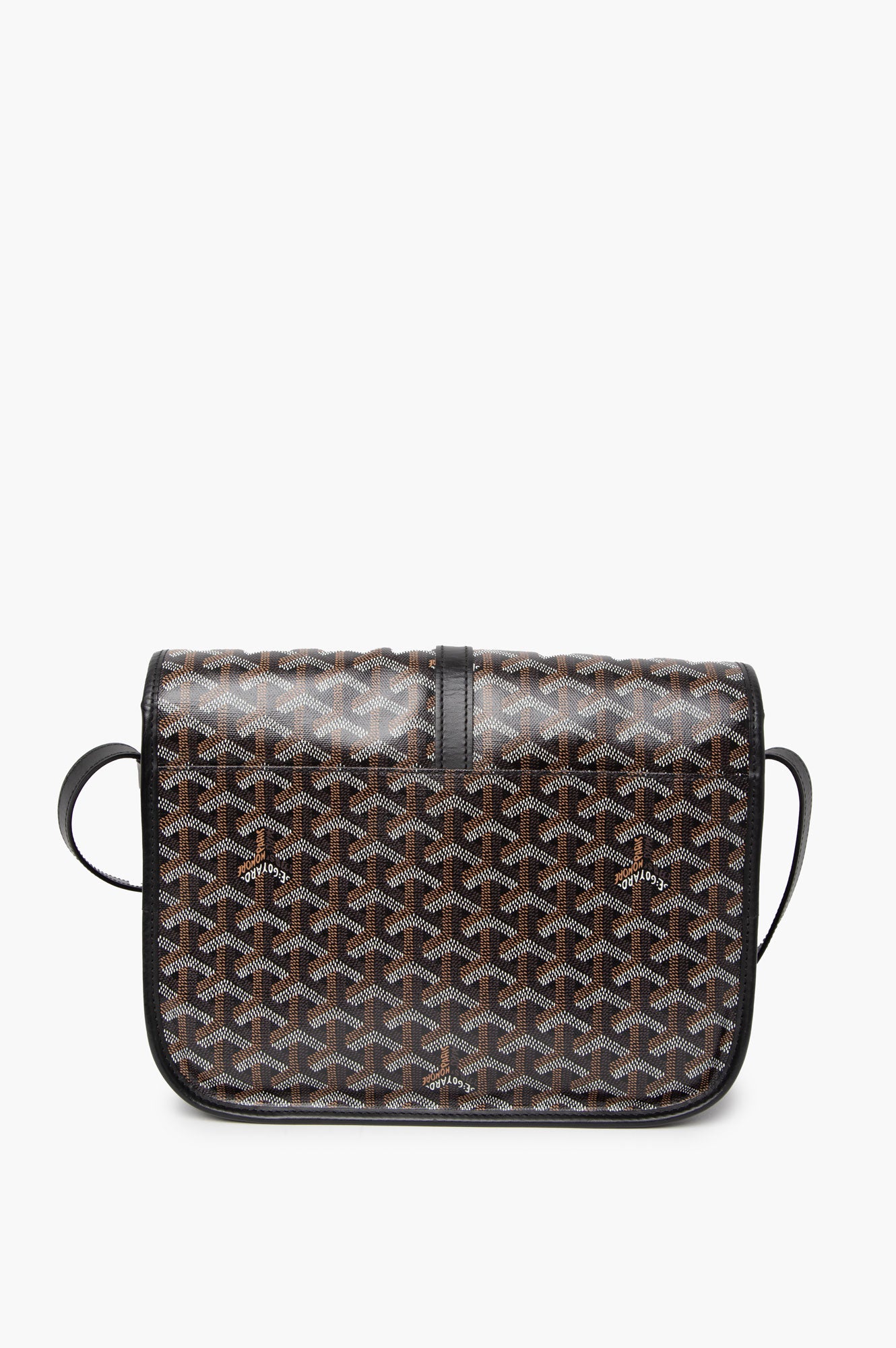 Goyard Black Goyardine Belvedere MM Bag