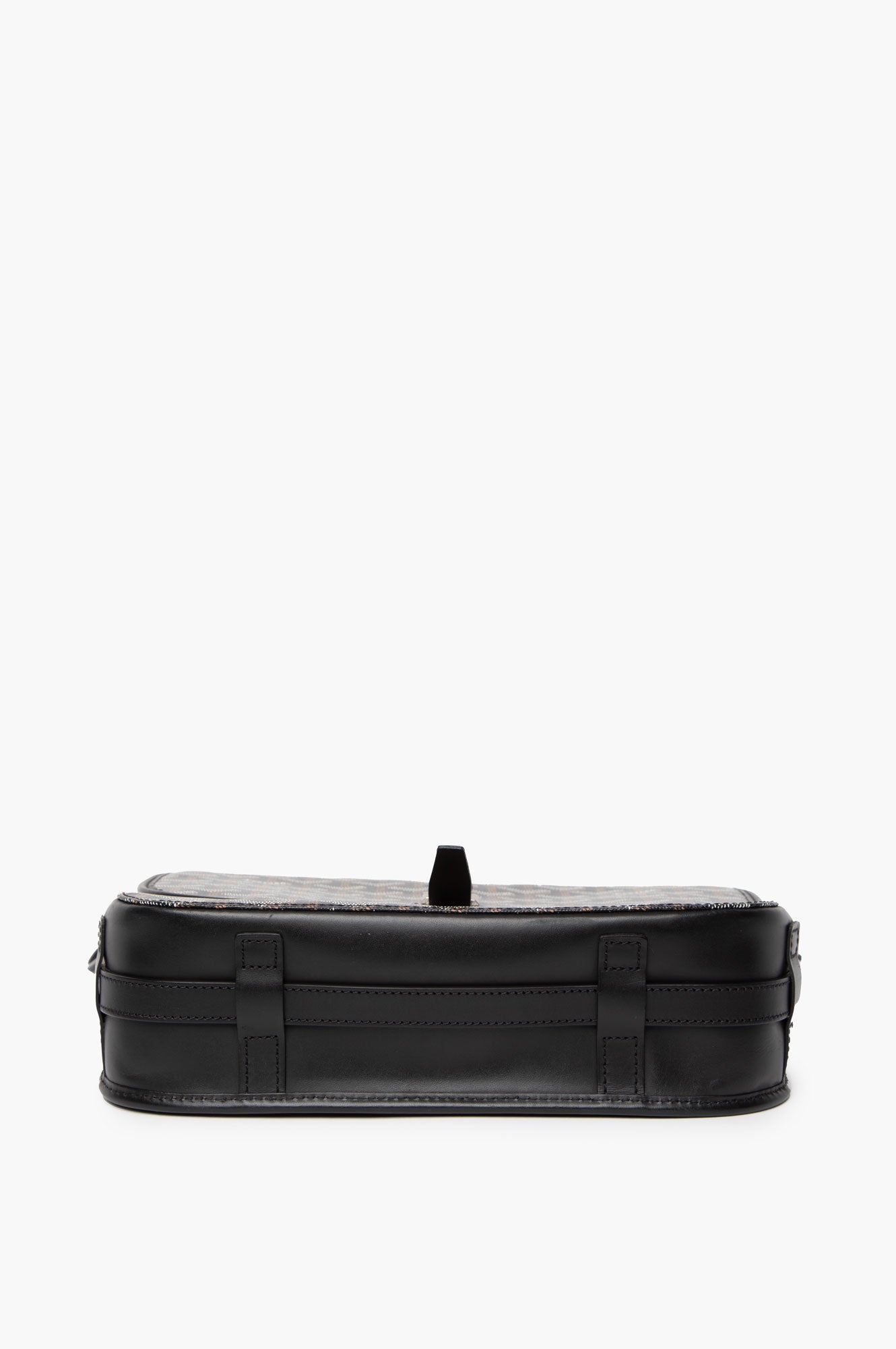 Goyard Black Goyardine Belvedere MM Bag