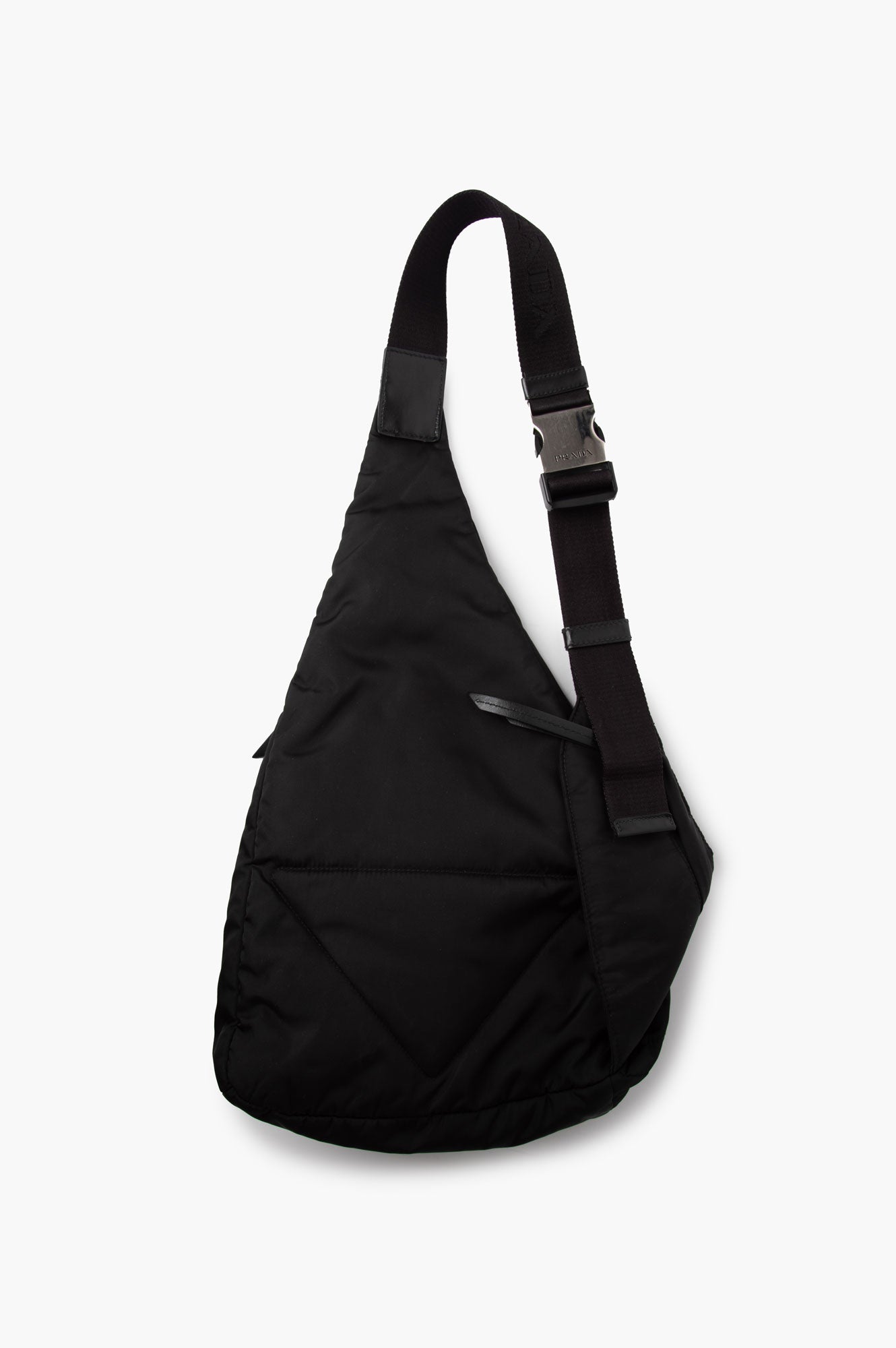 Prada Black Re Nylon One Shoulder Backpack