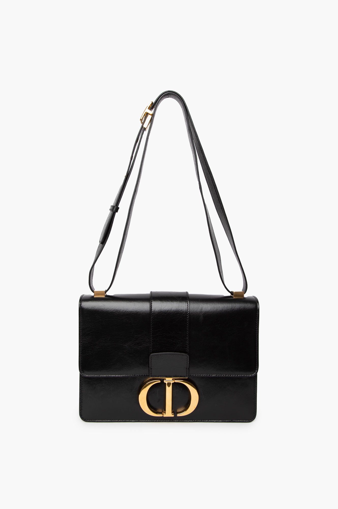 Christian Dior Black Box Calfskin 30 Montaigne Bag