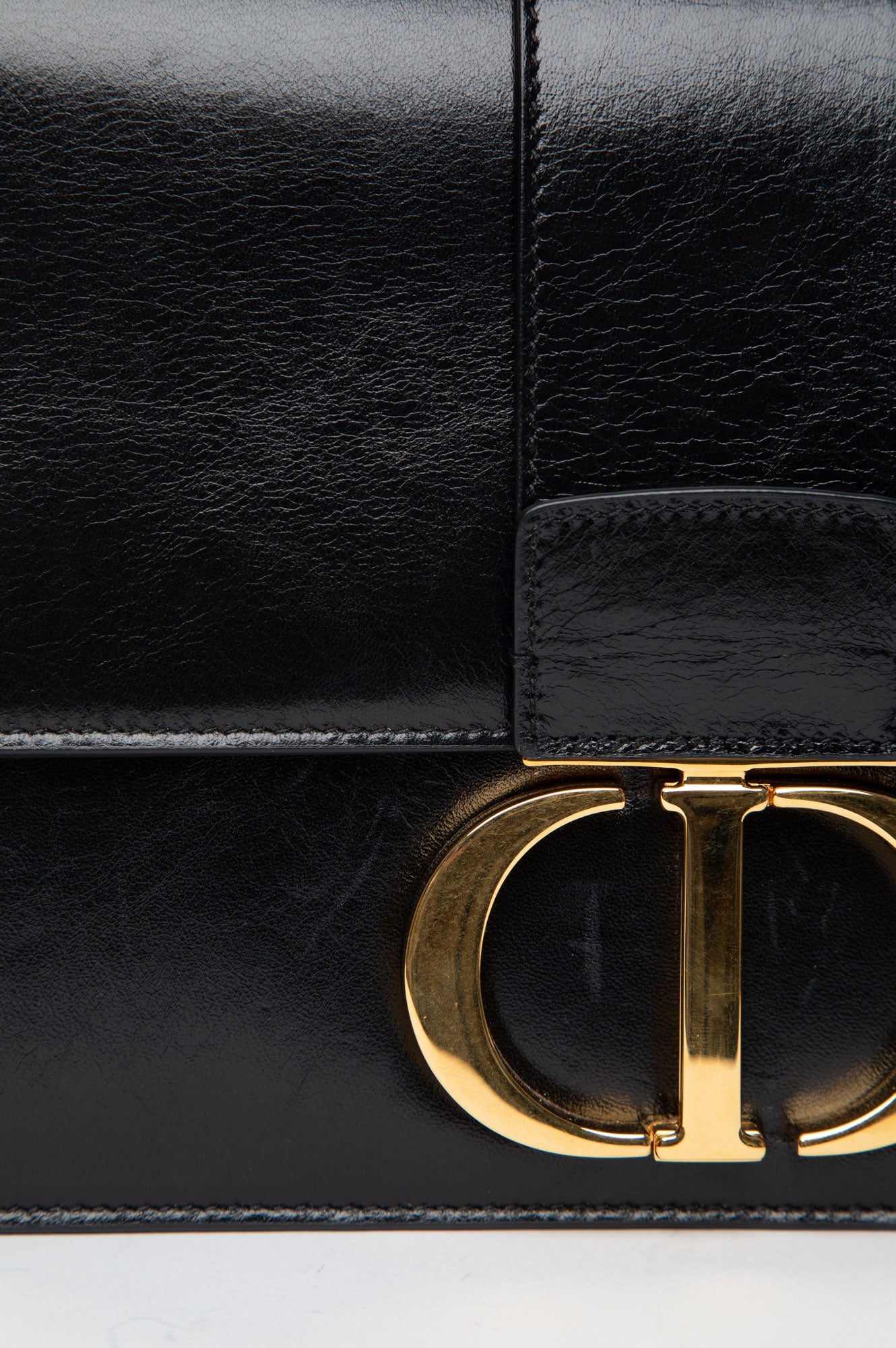 Christian Dior Black Box Calfskin 30 Montaigne Bag