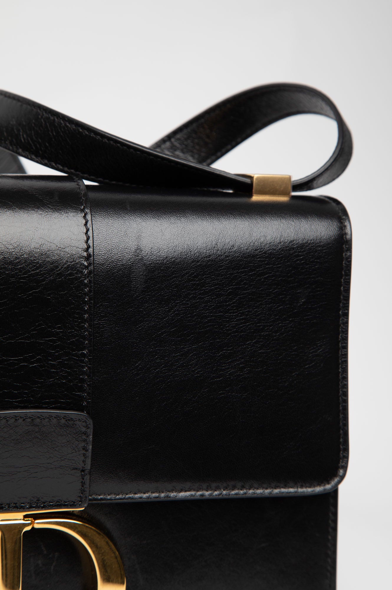 Christian Dior Black Box Calfskin 30 Montaigne Bag