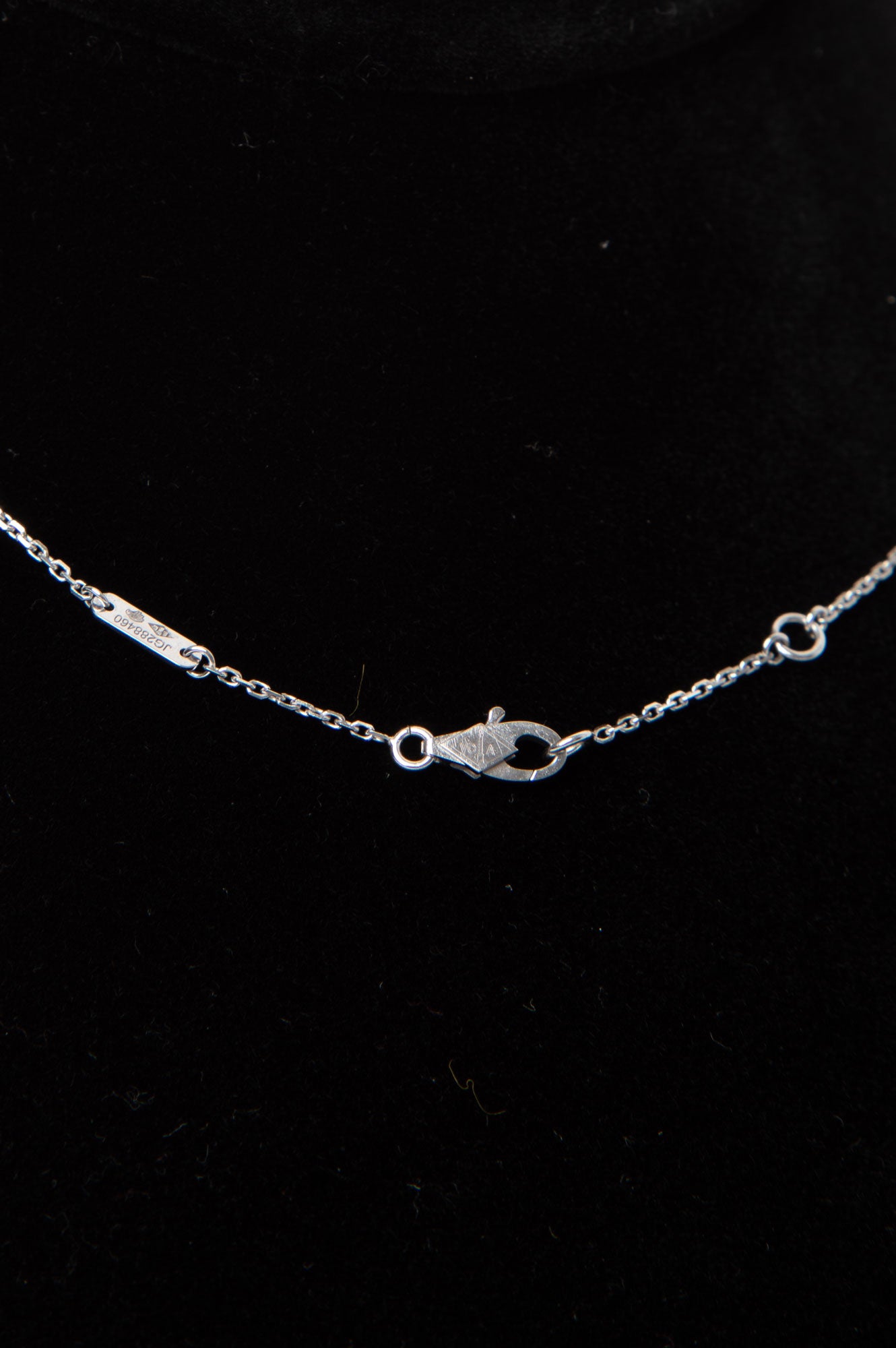 Van Cleef & Arpels 18K White Gold Sweet Alhambra Pendant Necklace